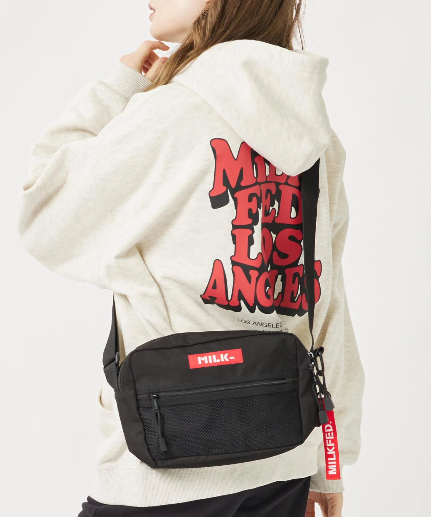 SHOULDER WIDE BAG MESH POCKET MILKFED. - Image 15