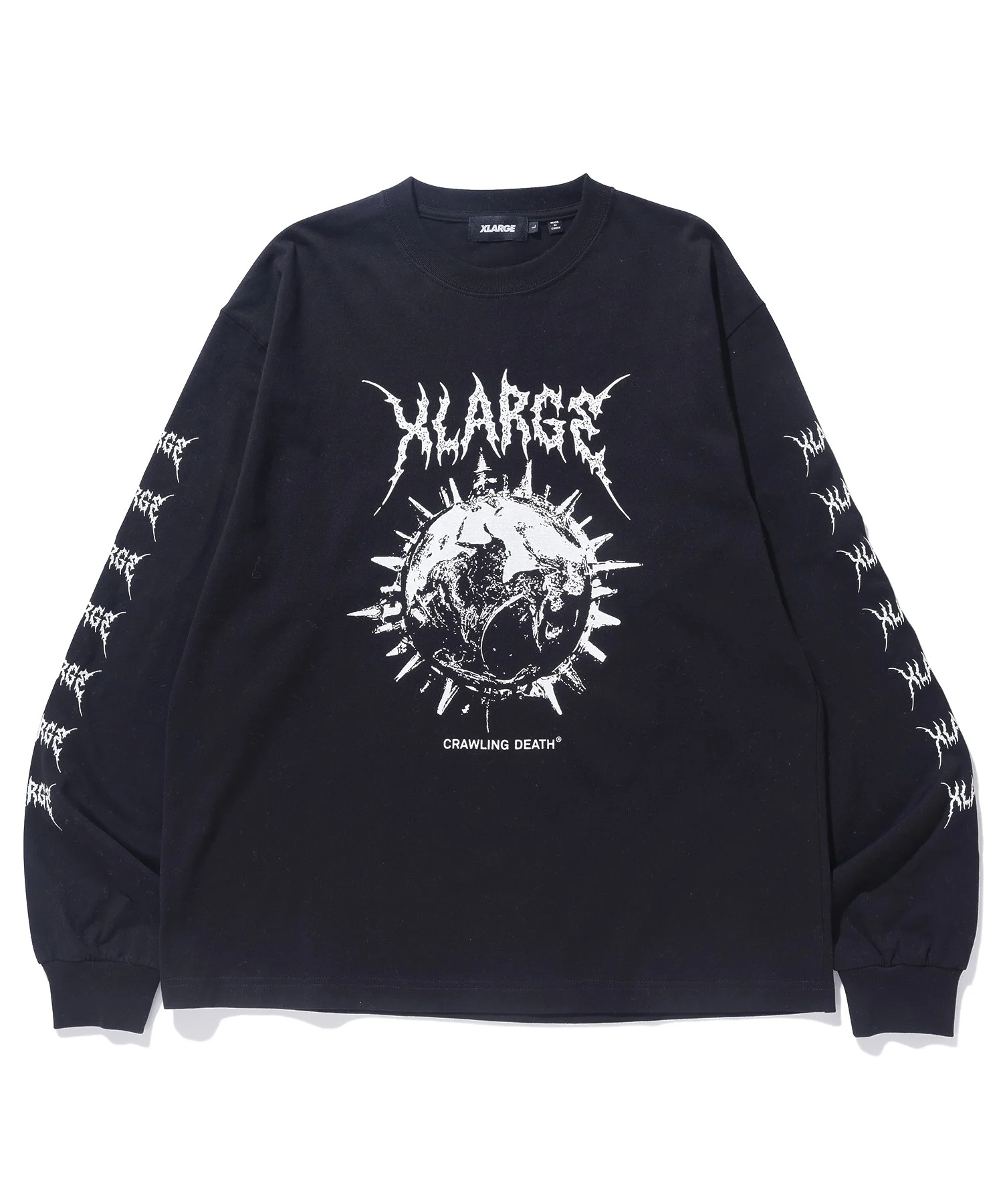 XLARGE×Crawling Death REMEMBER DEATH L/S TEE