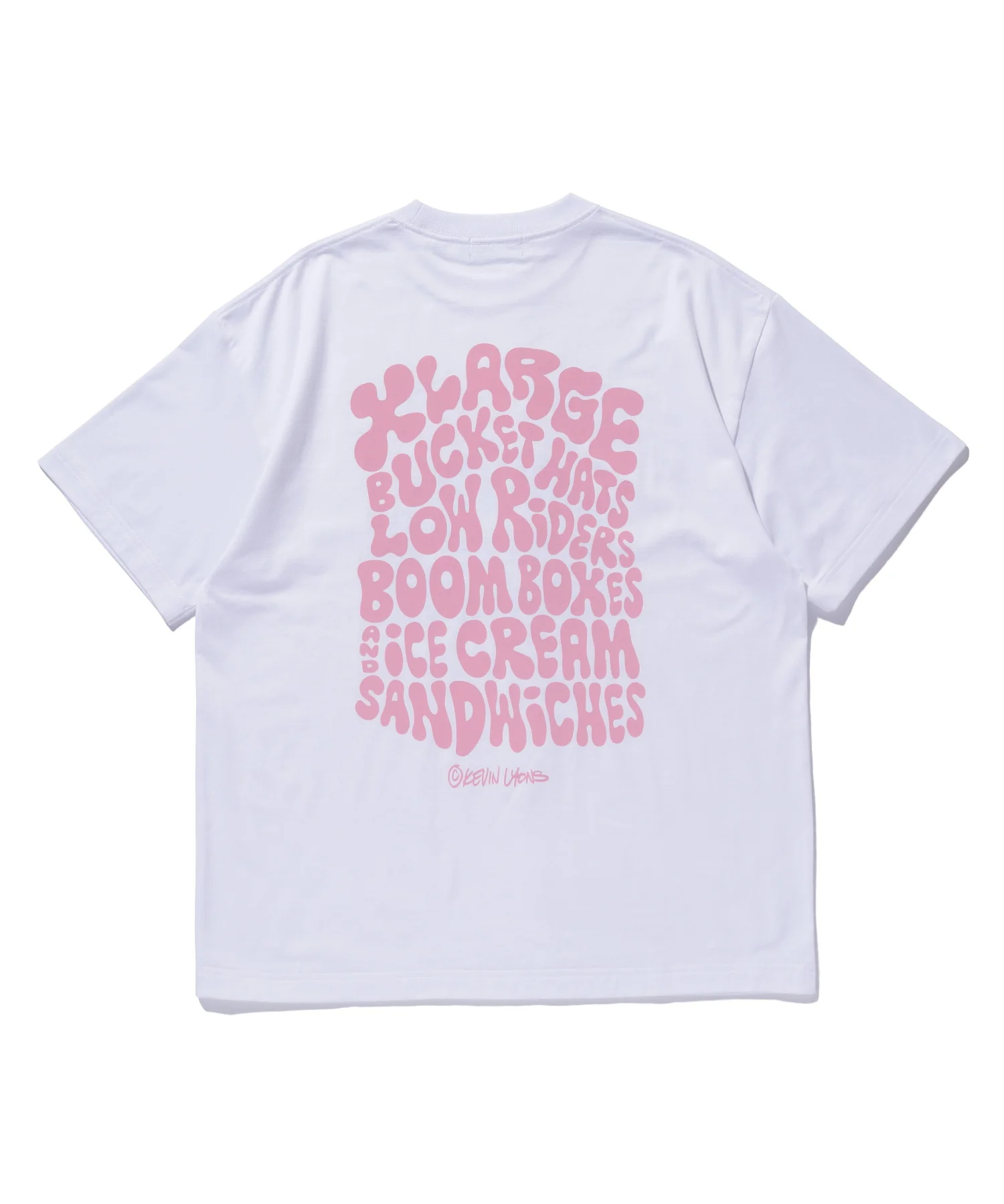 XLARGE×KEVIN LYONS S/S BUBBLE LETTER LOGO TEE - Image 9