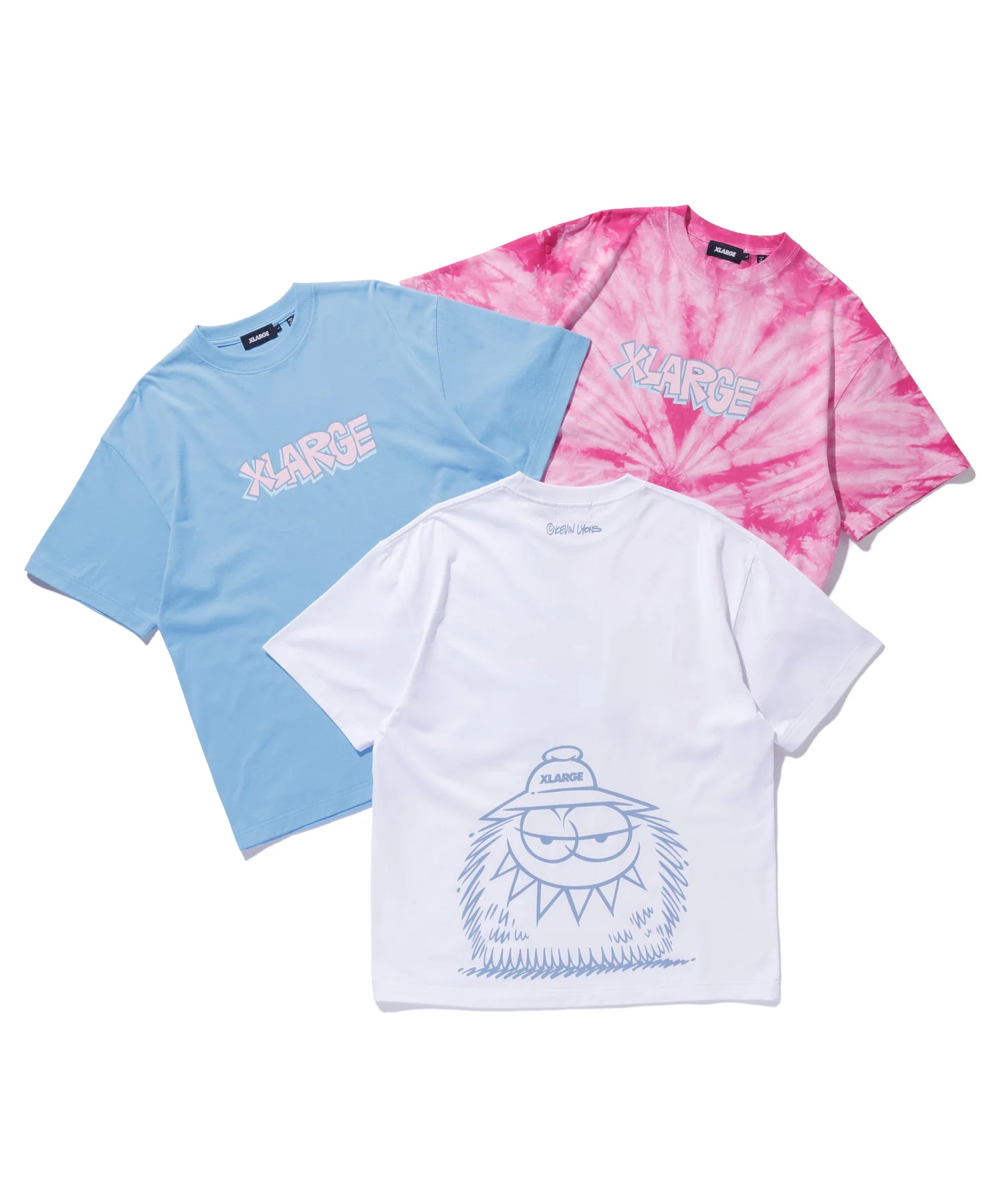 XLARGE×KEVIN LYONS S/S TEXT LOGO TEE