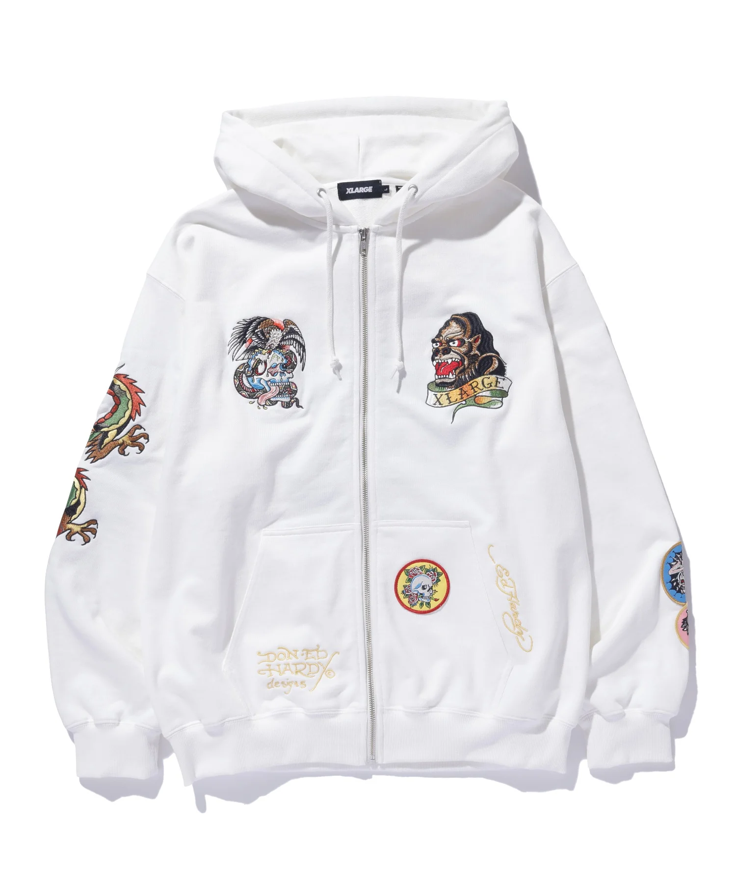 XLARGE×ED HARDY ZIP HOODED SWEATSHIRT - Image 2