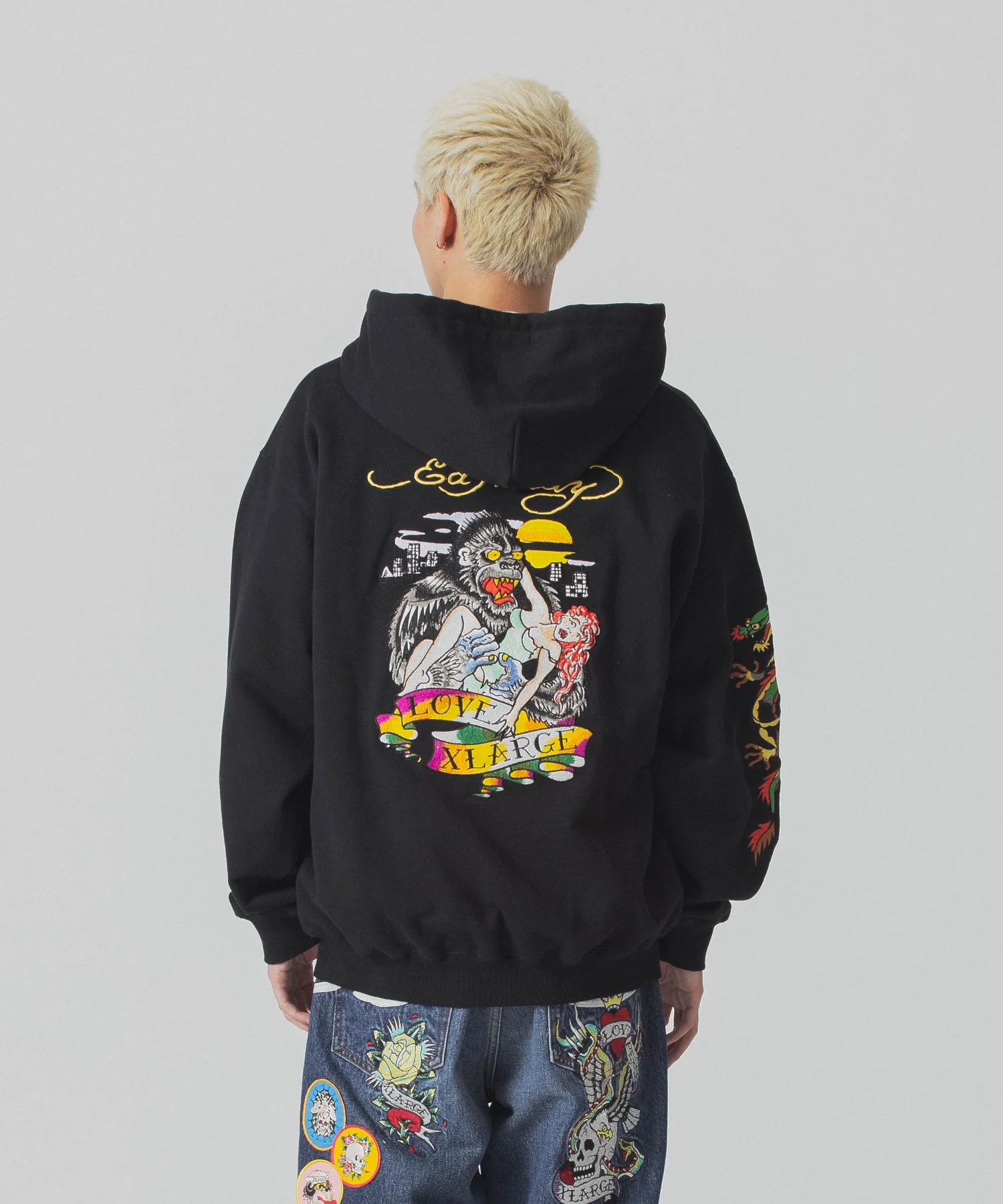 XLARGE×ED HARDY ZIP HOODED SWEATSHIRT - Image 22