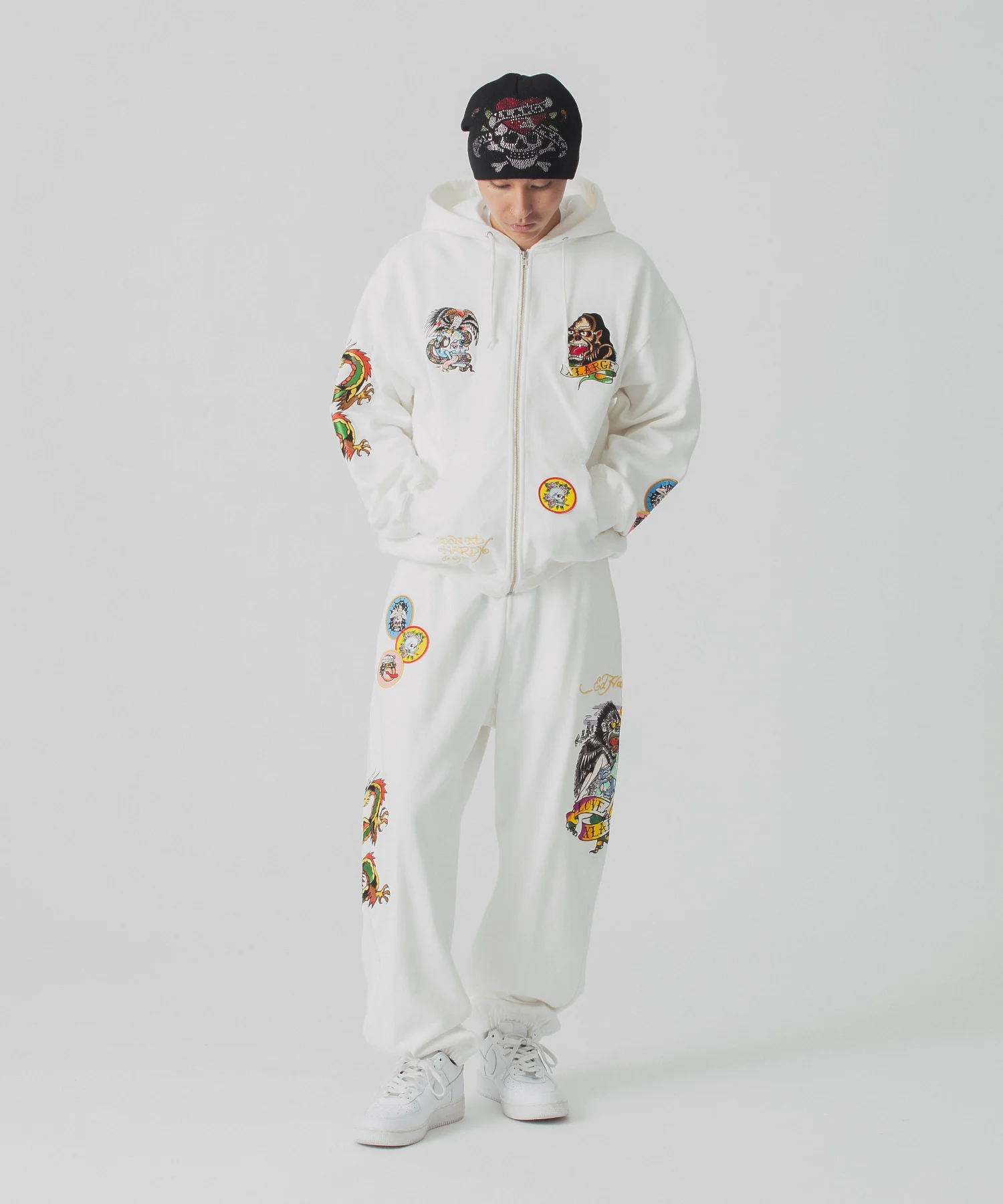 XLARGE×ED HARDY ZIP HOODED SWEATSHIRT - Image 25