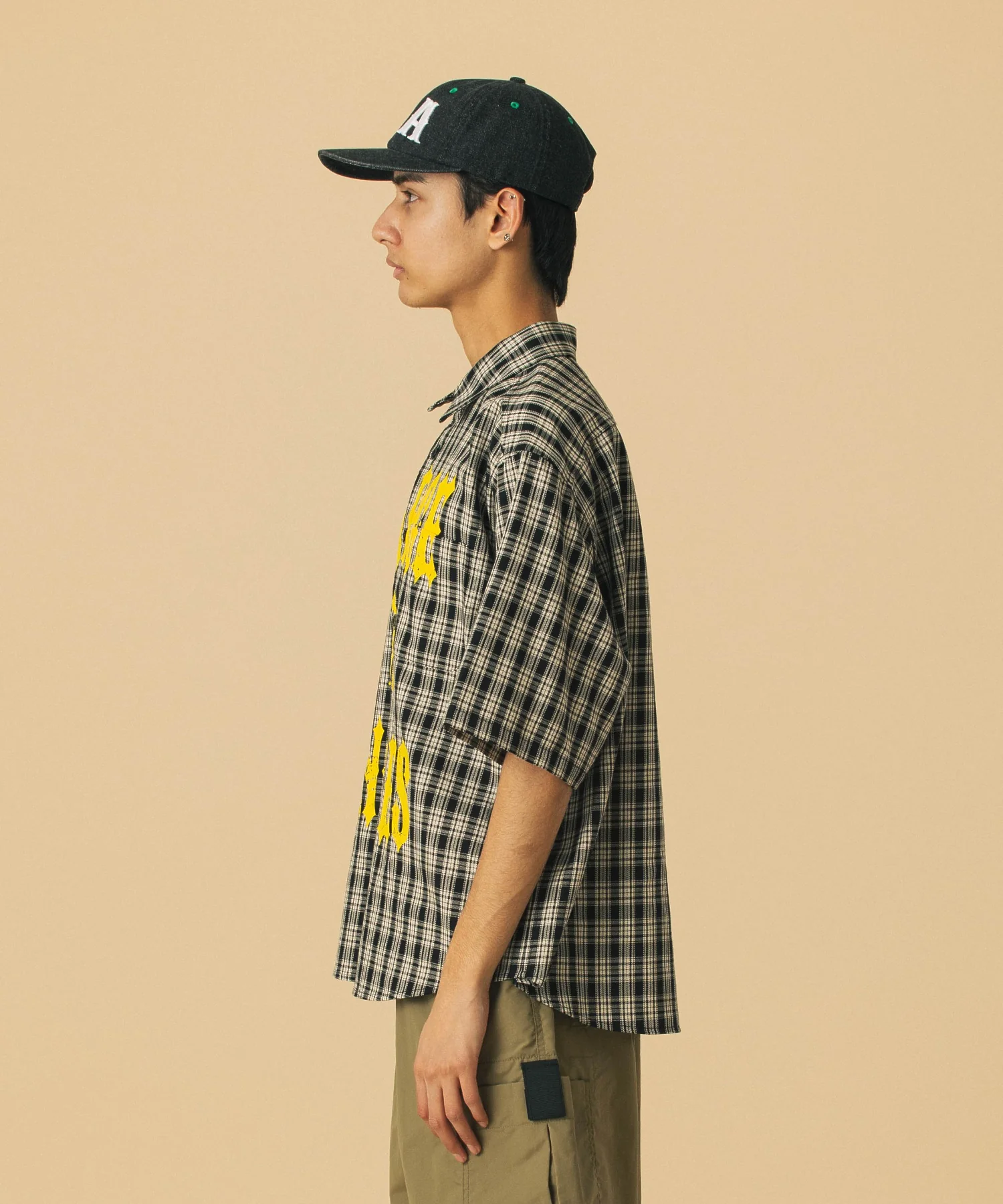 PRINTED PLAID S/S SHIRT - Image 5