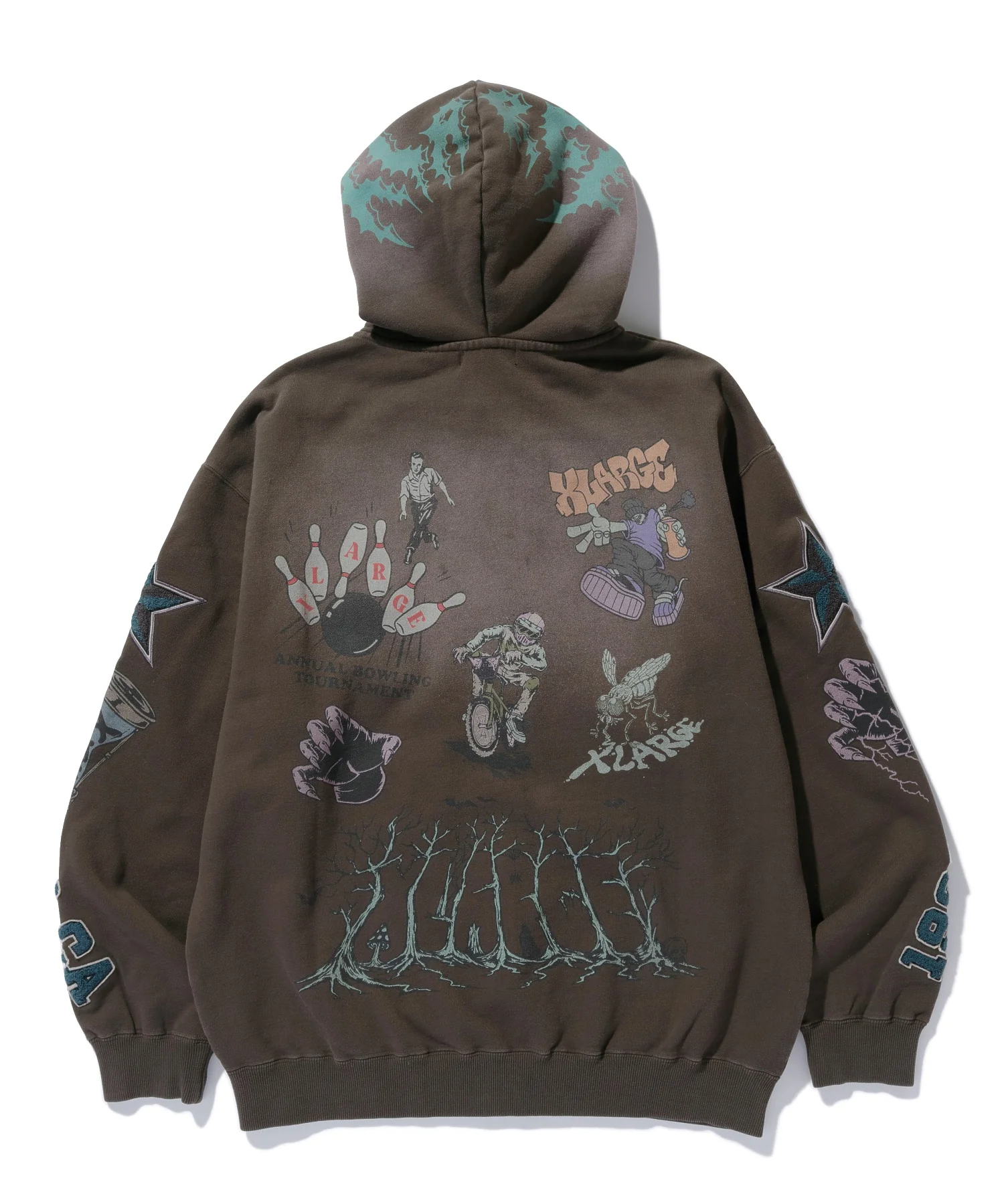 MULTI LOGO ZIP UP HOODED SWEATSHIRT - Image 18