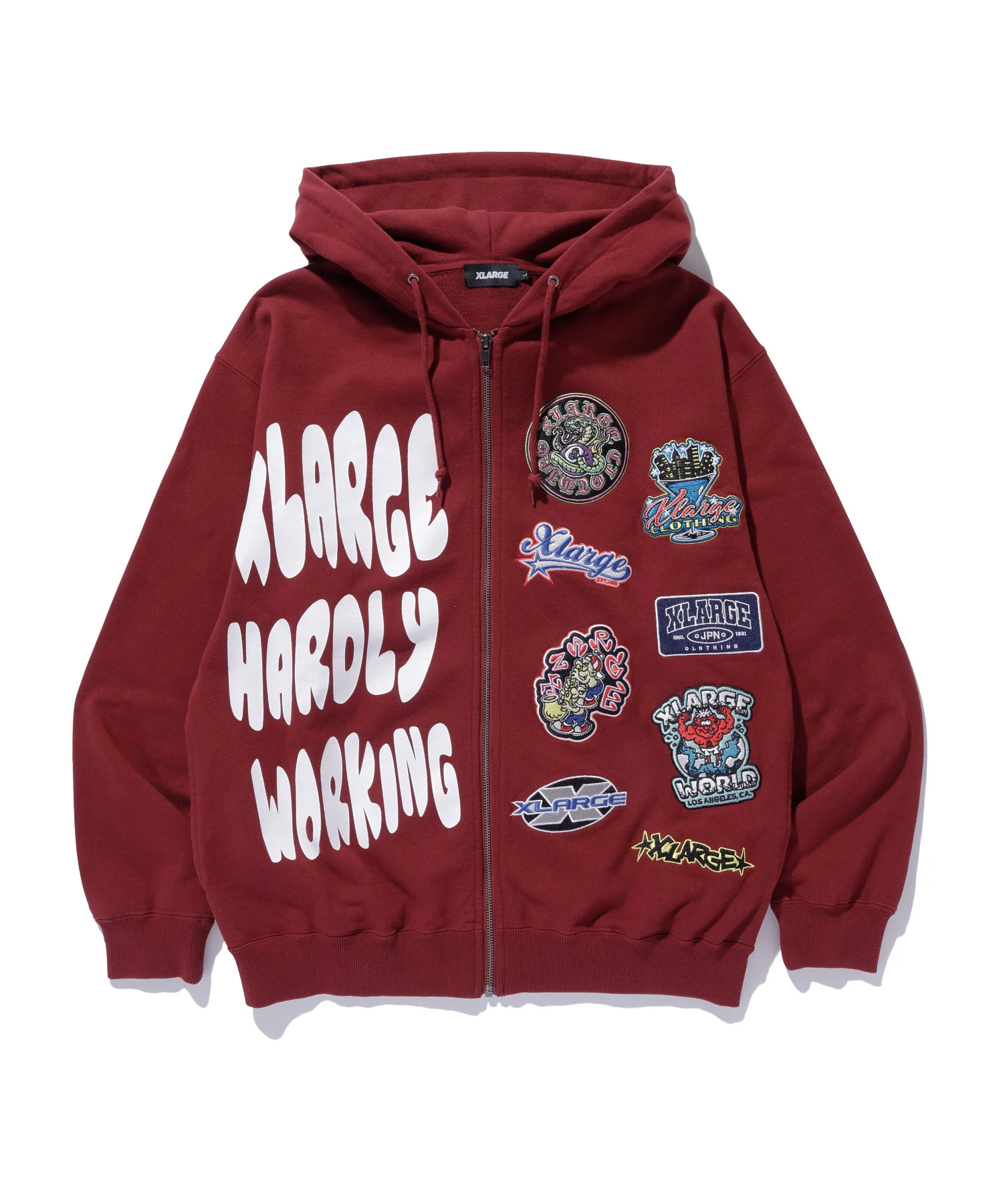 MULTI LOGO ZIP UP HOODED SWEATSHIRT - Image 2