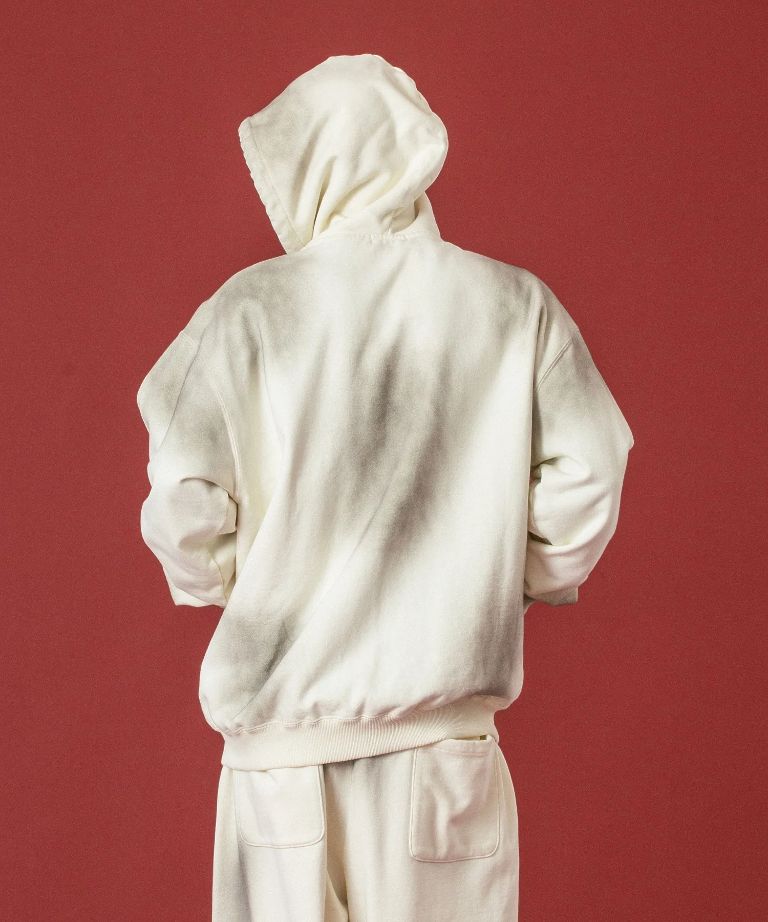 SPRAY DYED ZIP UP HOODED SWEATSHIRT - Image 10