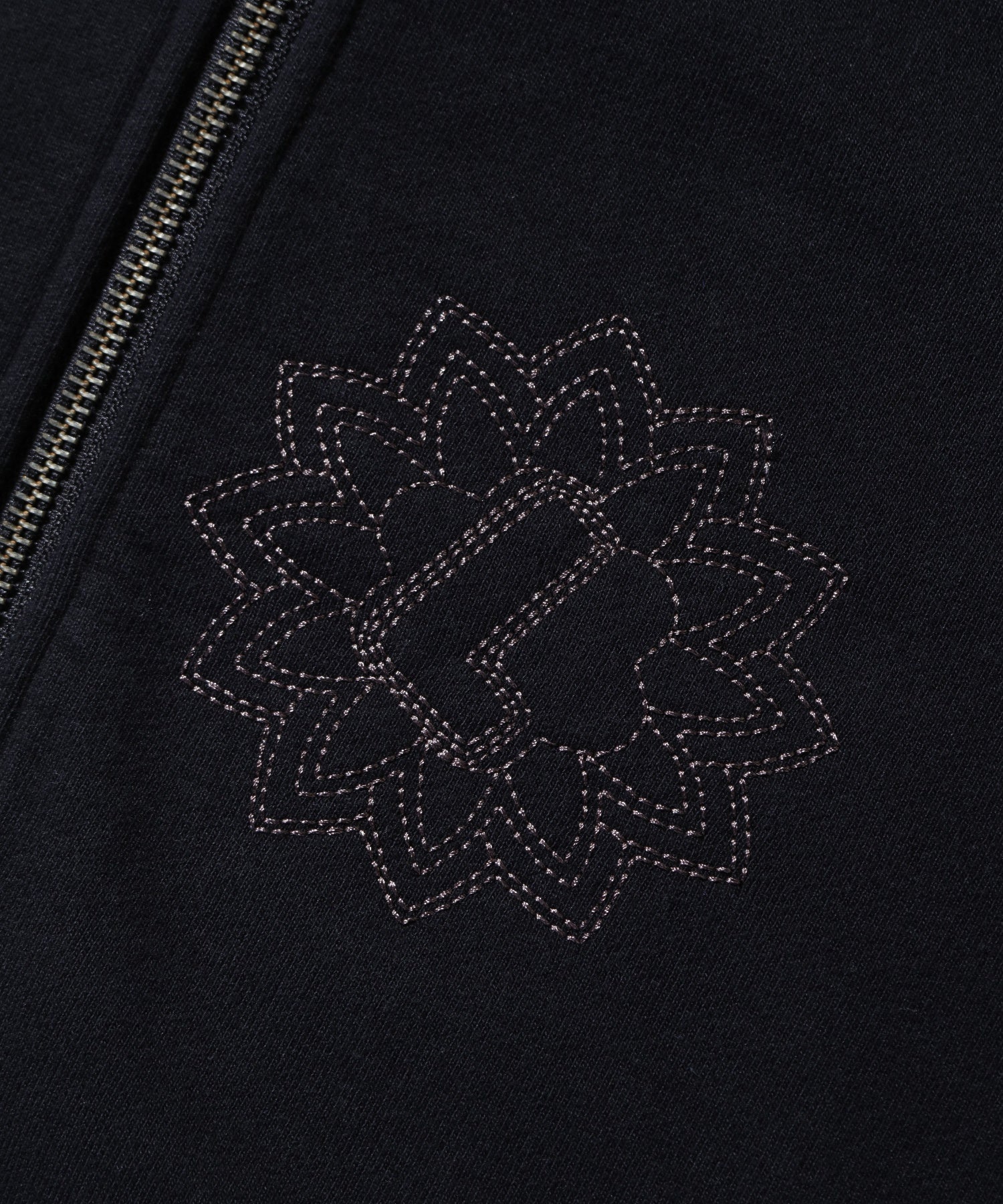 ALLOVER EMBROIDERY ZIP UP HOODED SWEATSHIRT - Image 19