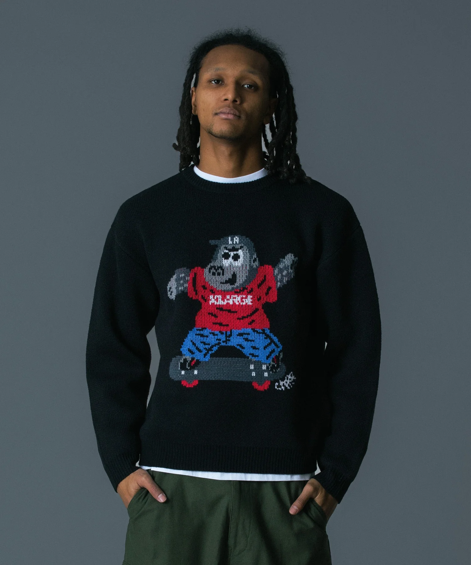 GORILLA CREWNECK KNIT SWEATER - Image 5
