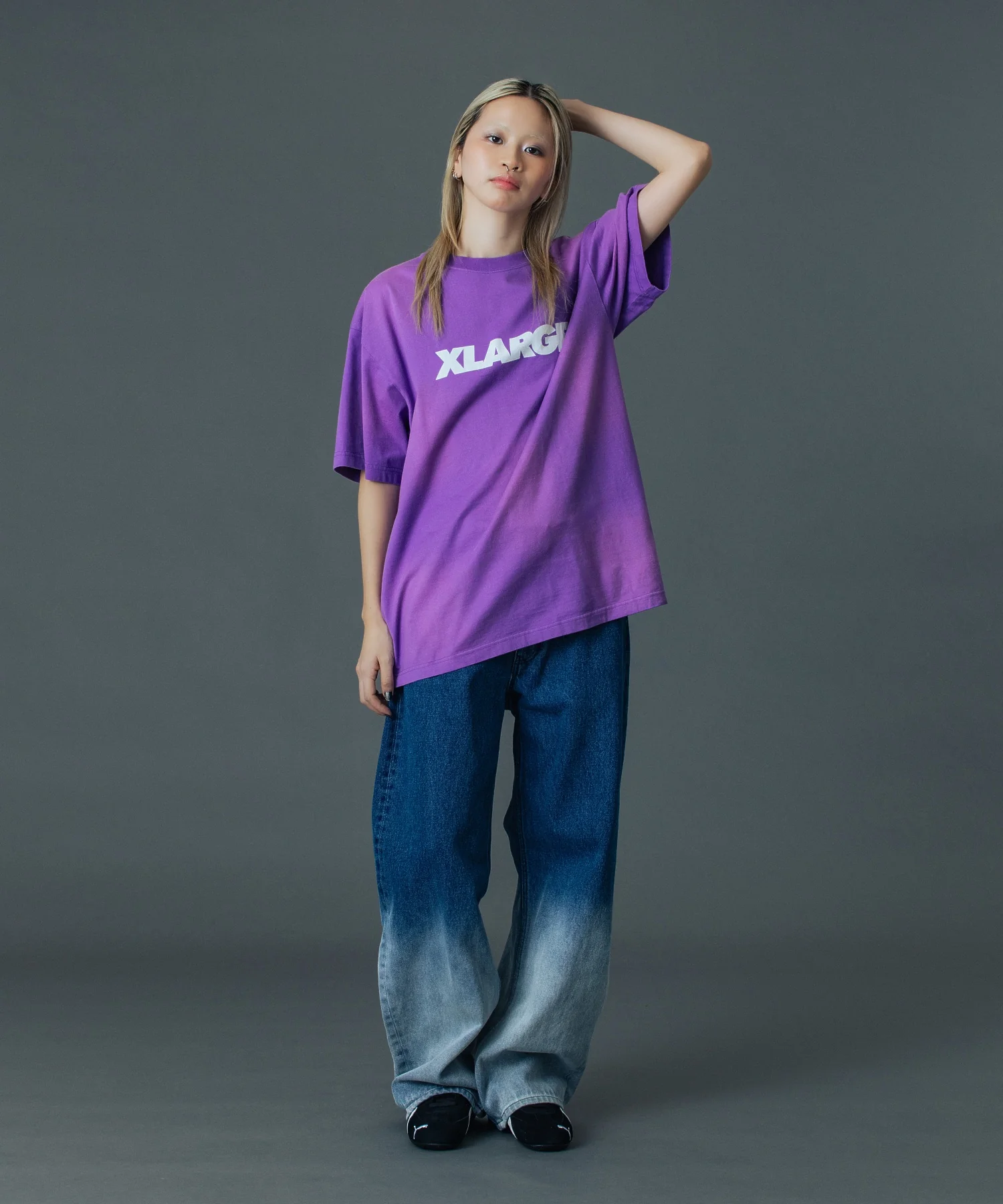 DISCHARGE PRINTED STANDARD LOGO S/S TEE - Image 7