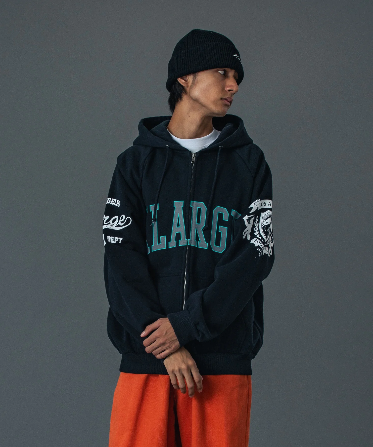 RAGLAN ZIP UP HOODED SWEATSHIRT - Image 10