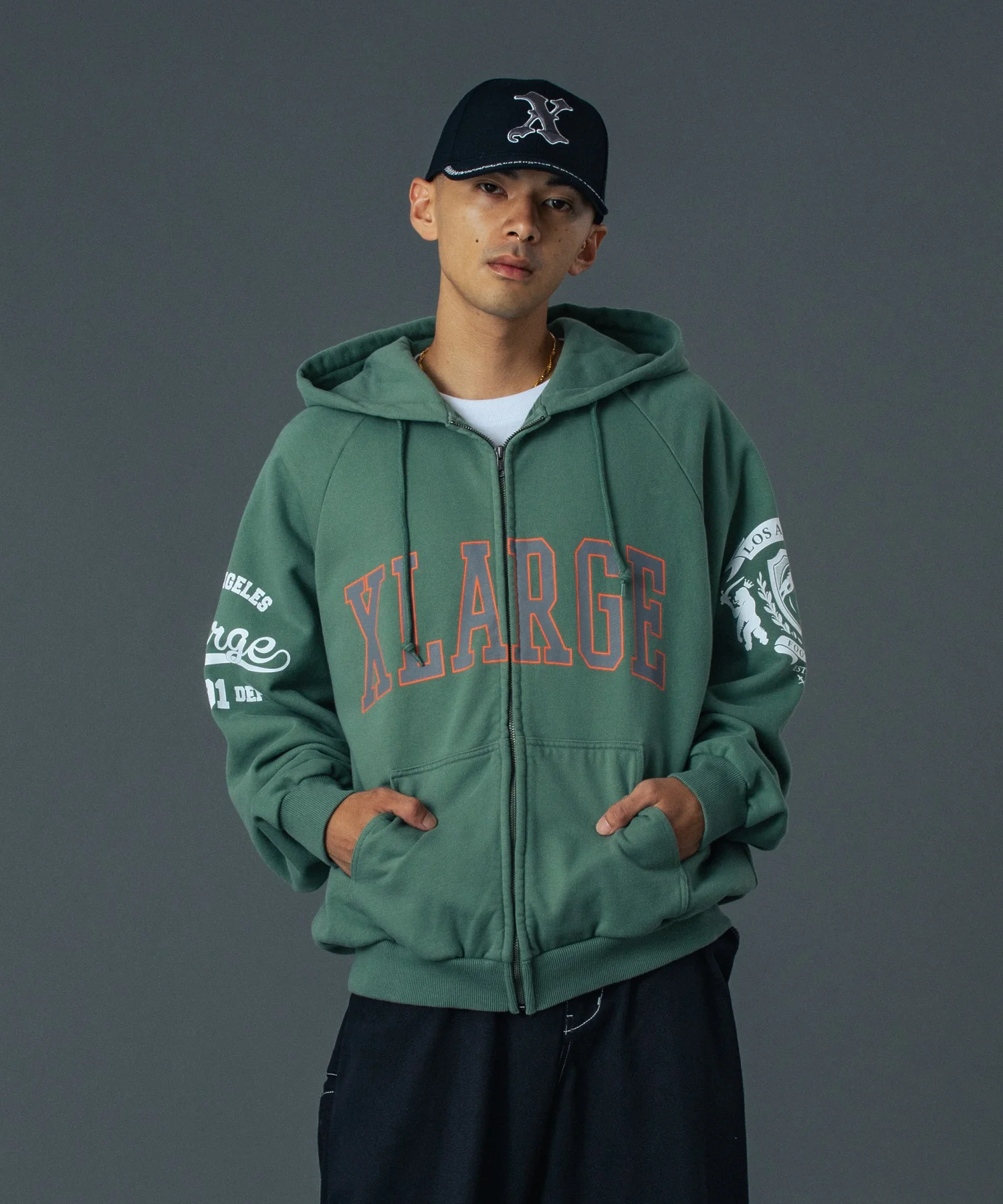 RAGLAN ZIP UP HOODED SWEATSHIRT - Image 8