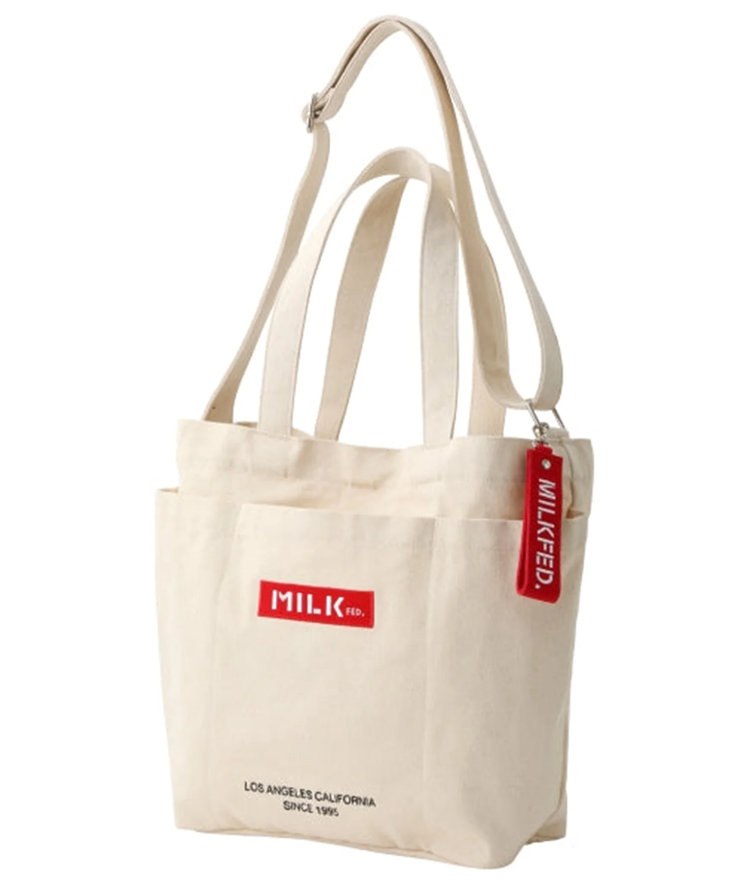 BAR AND UNDER LOGO BIG CANVAS BAG MILKFED. - Image 39