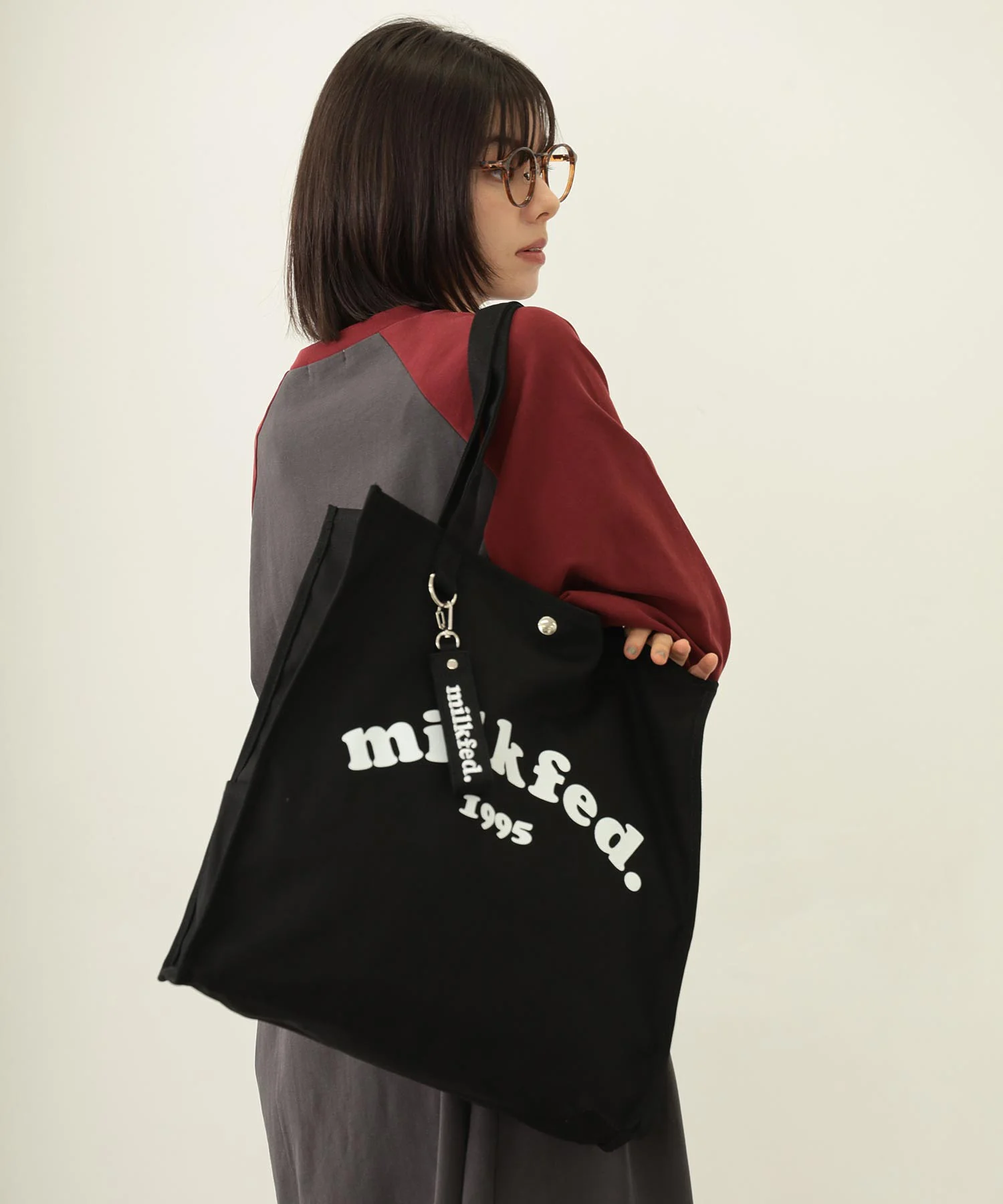 PIPING SQUARE TOTE COOPER LOGO MILKFED. - Image 52