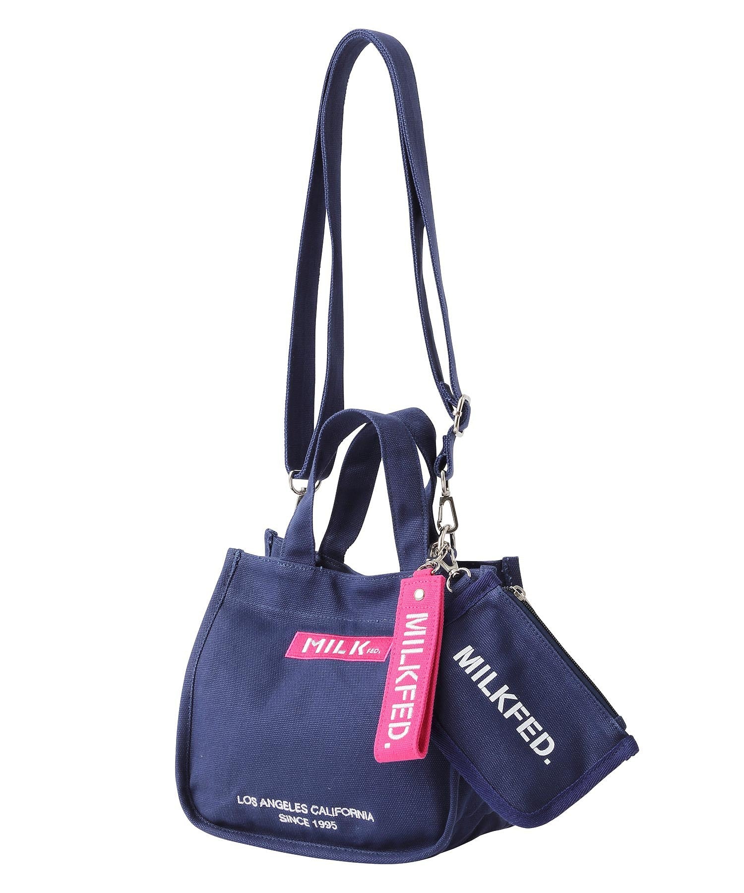 EMBROIDERED BAR MINI SHOULDER BAG W/STRAP MILKFED. - Image 10