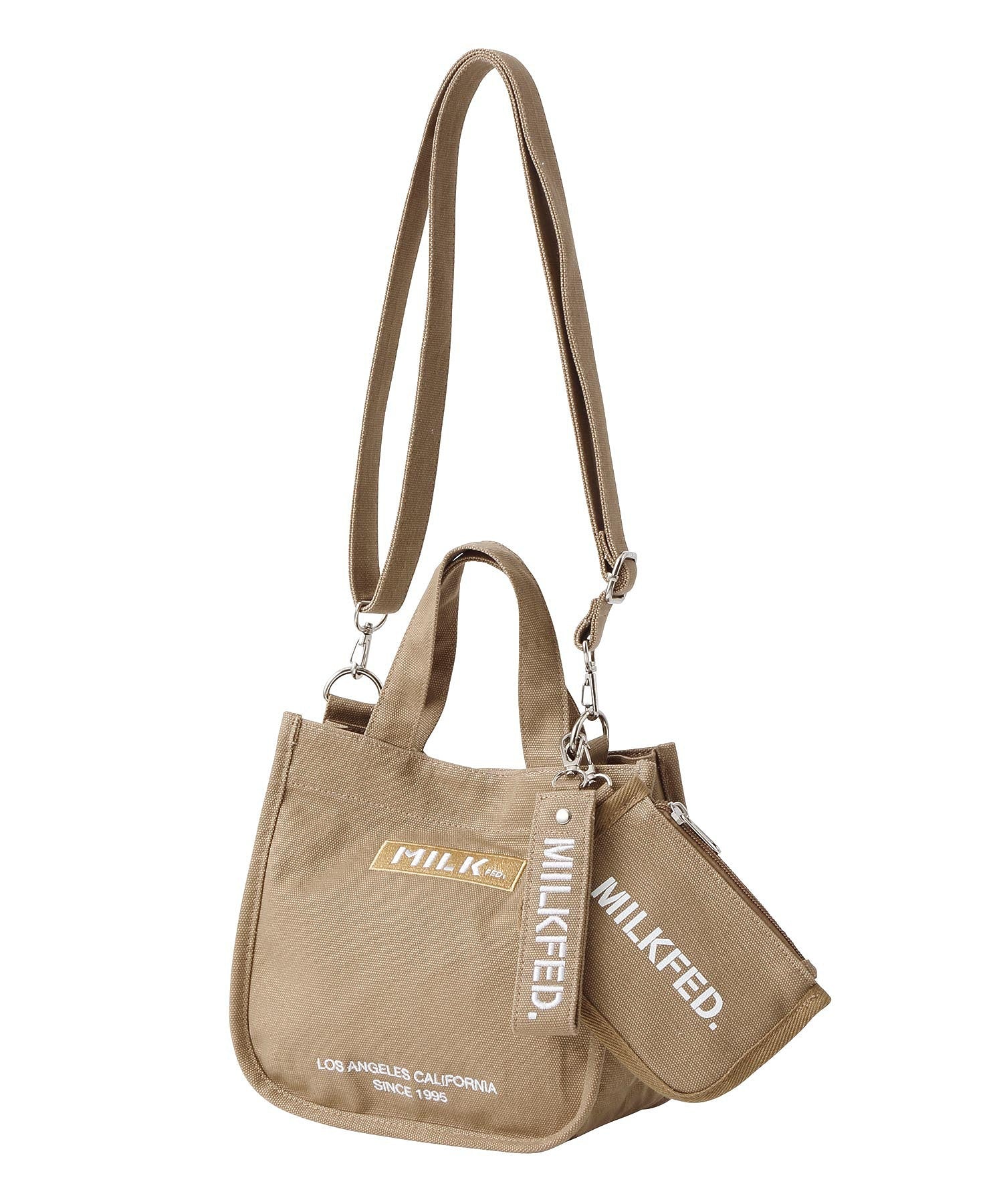 EMBROIDERED BAR MINI SHOULDER BAG W/STRAP MILKFED. - Image 43