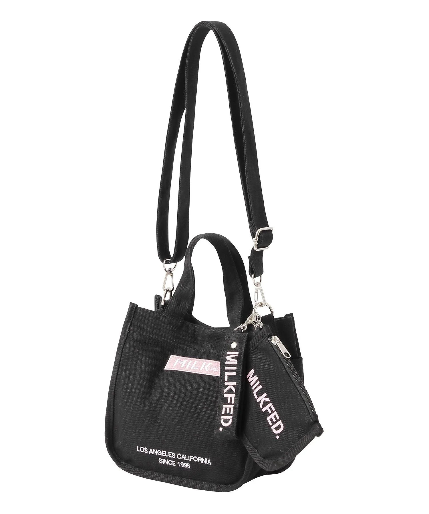 EMBROIDERED BAR MINI SHOULDER BAG W/STRAP MILKFED. - Image 46
