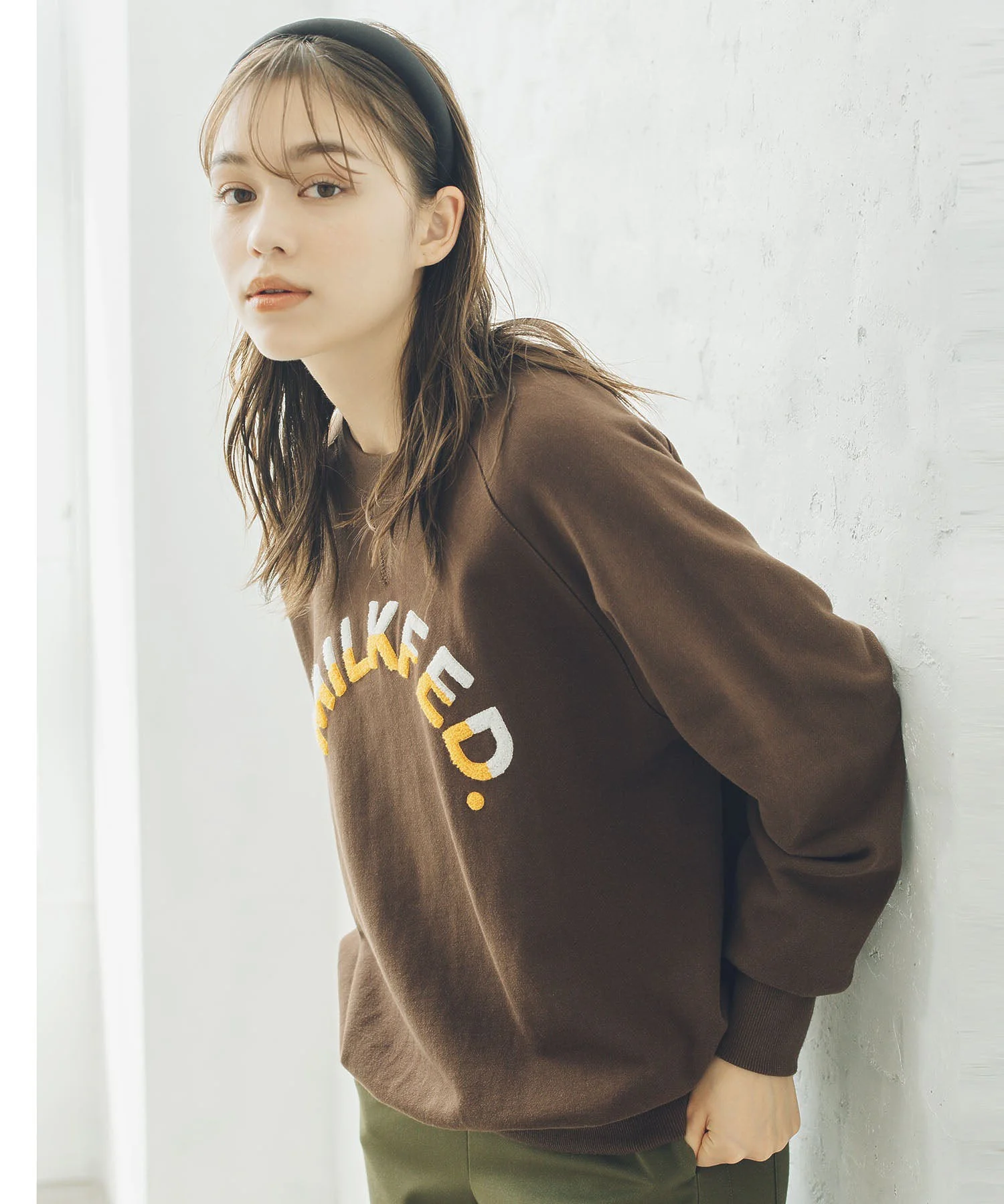 ARCH LOGO SWEAT TOP MILKFED. - Image 29