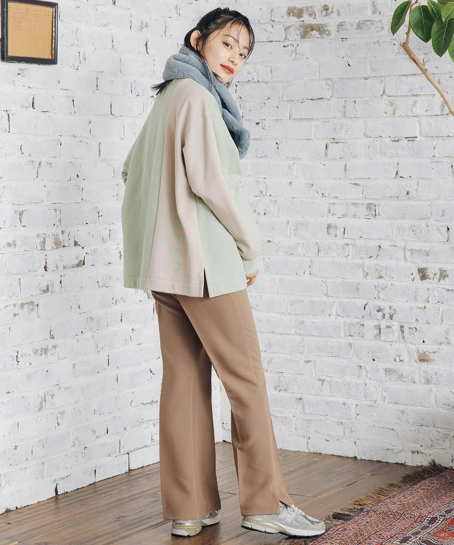 BICOLOR SWEAT TOP MILKFED. - Image 19