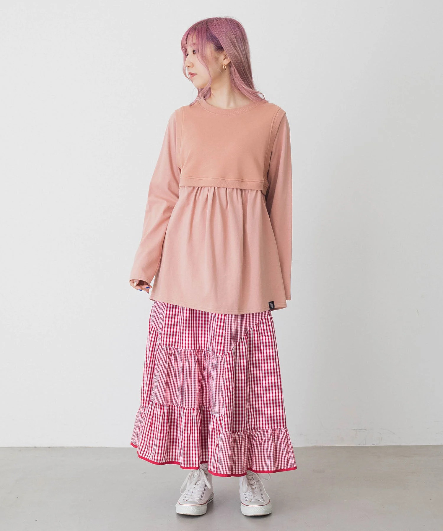 LAYERED GATHERED TOP MILKFED. - Image 28