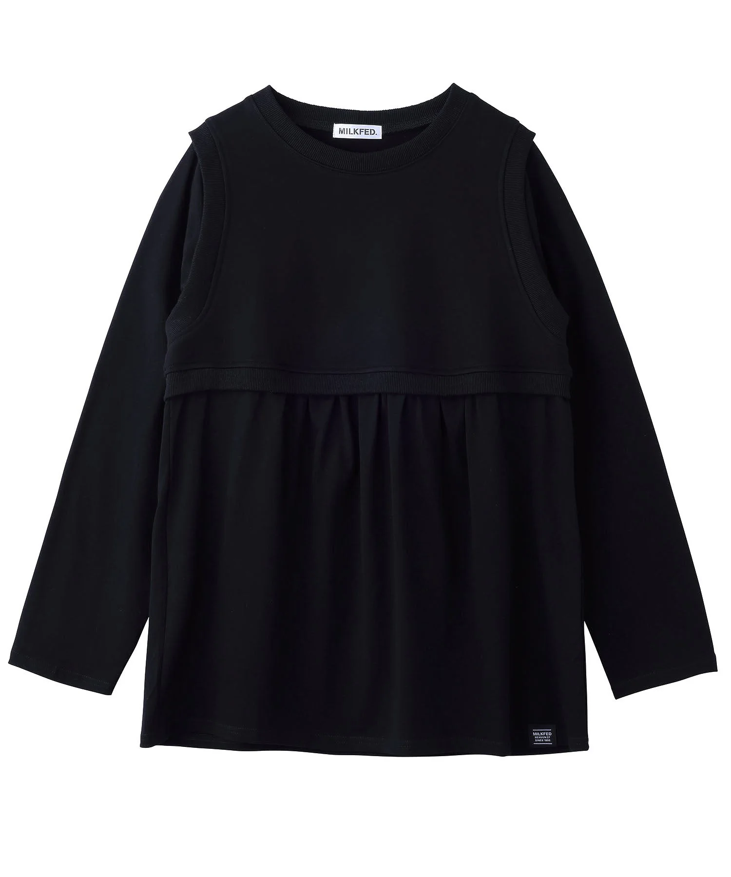 LAYERED GATHERED TOP MILKFED. - Image 32