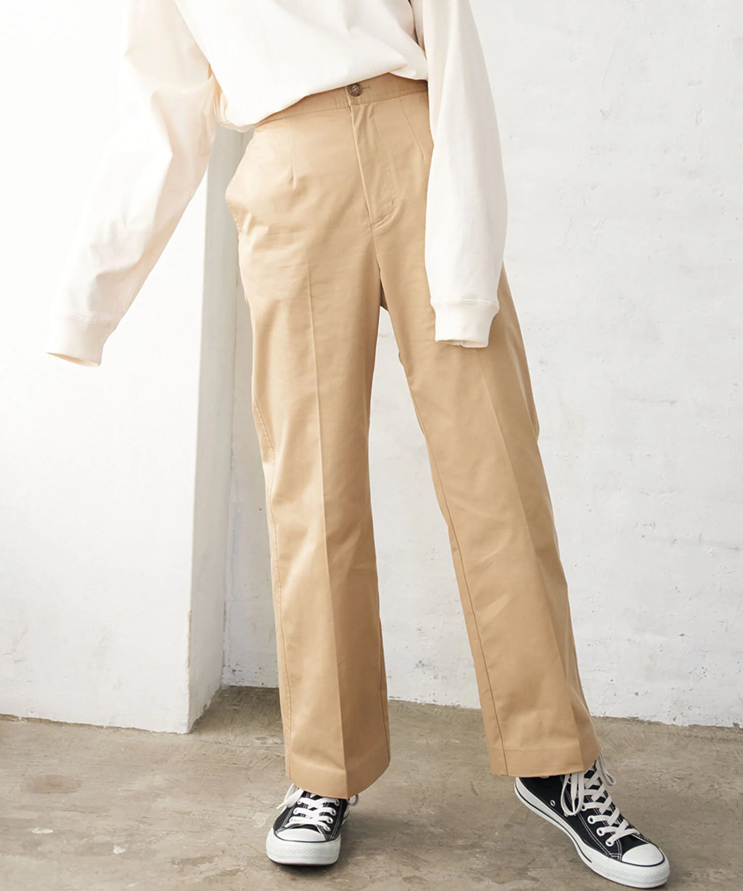 CENTER PRESSED PANTS MILKFED.