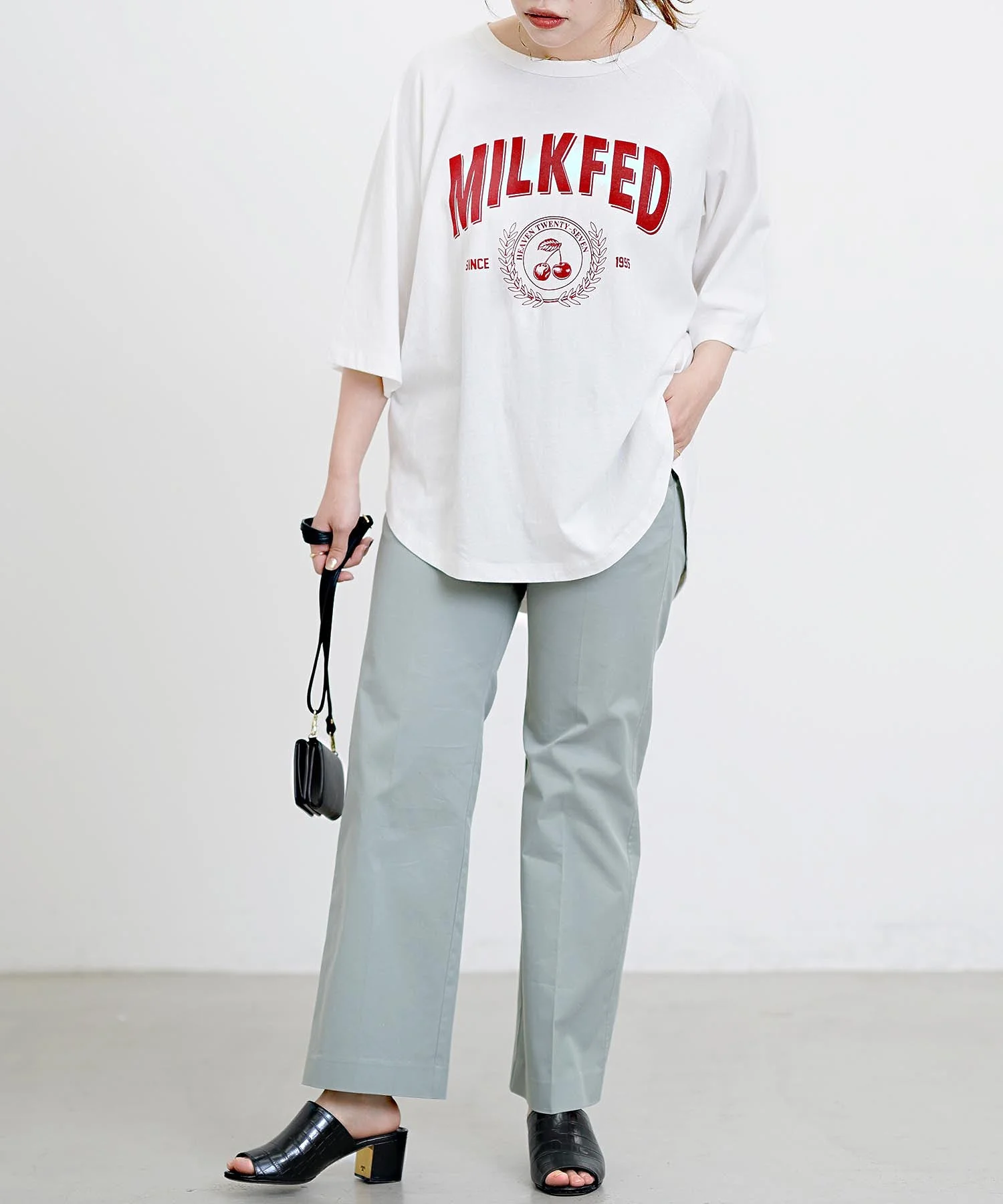CENTER PRESSED PANTS MILKFED. - Image 14