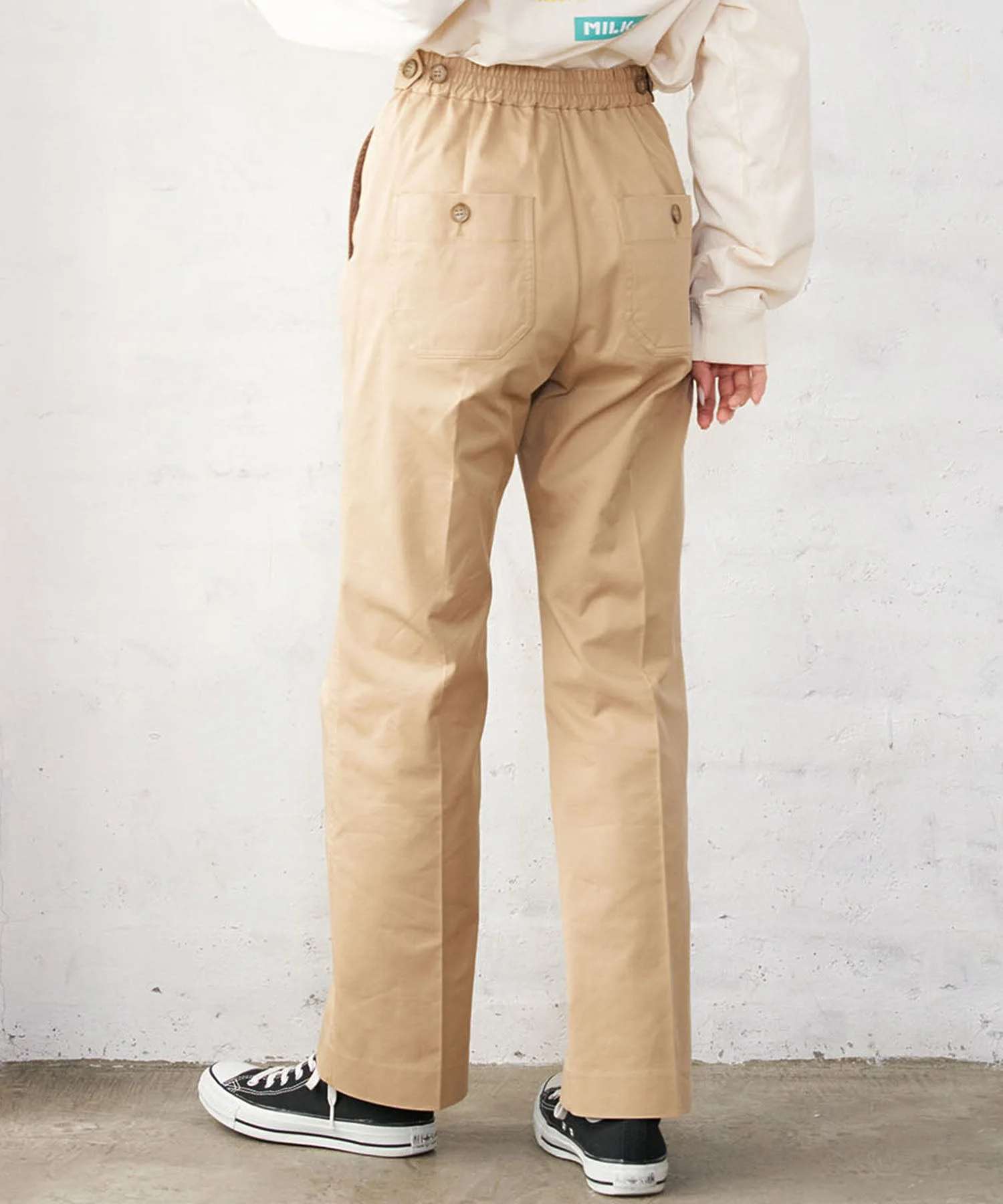 CENTER PRESSED PANTS MILKFED. - Image 3