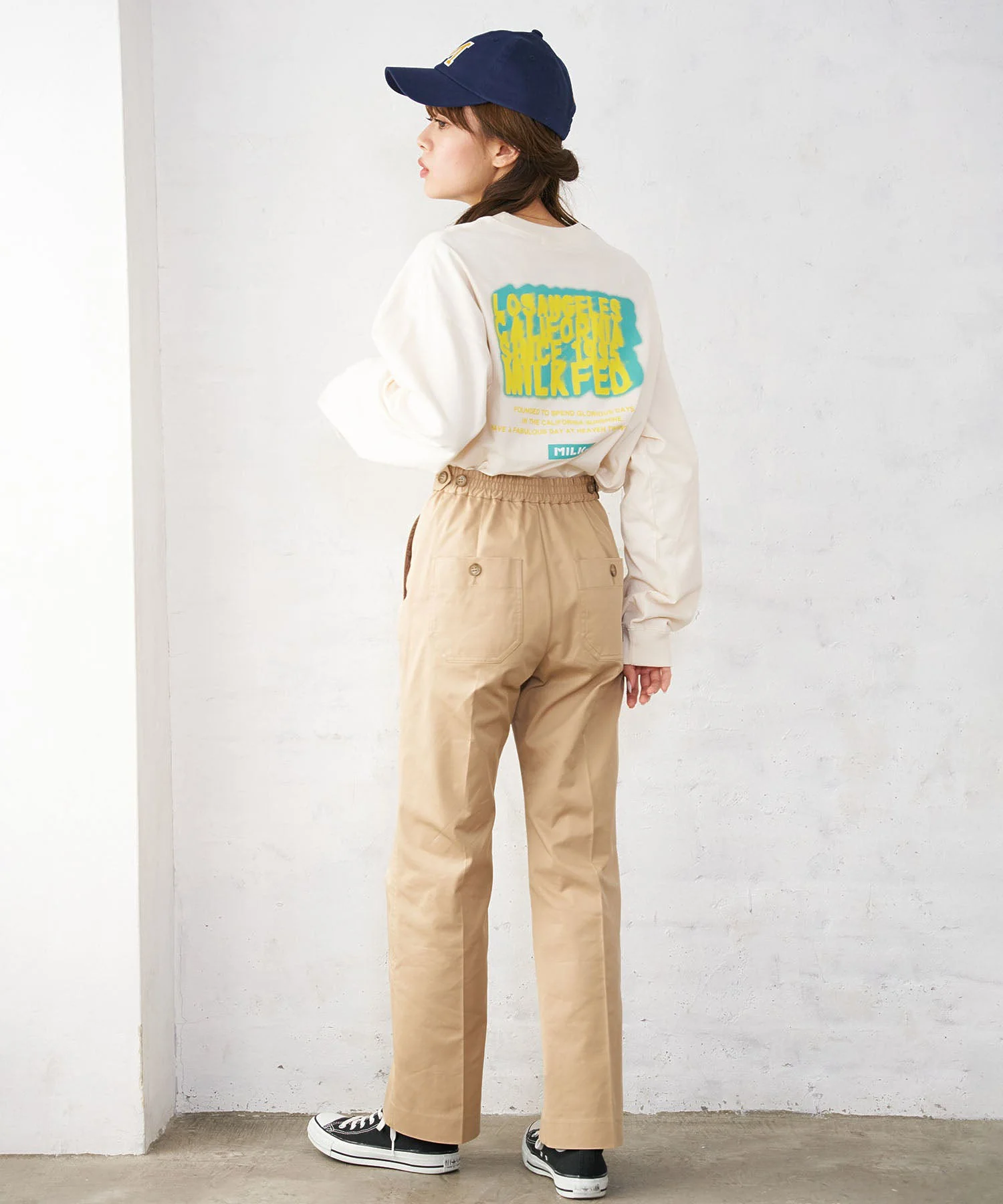 CENTER PRESSED PANTS MILKFED. - Image 6