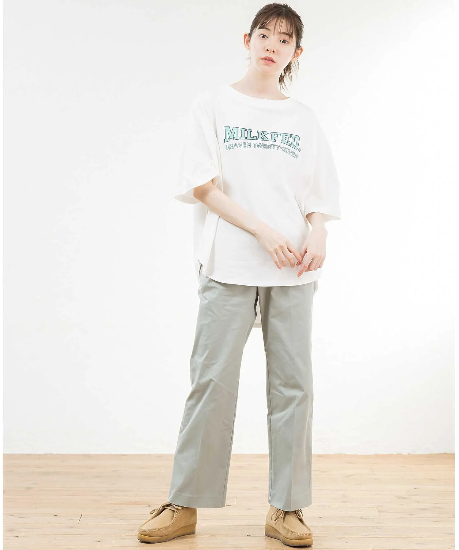 CENTER PRESSED PANTS MILKFED. - Image 7