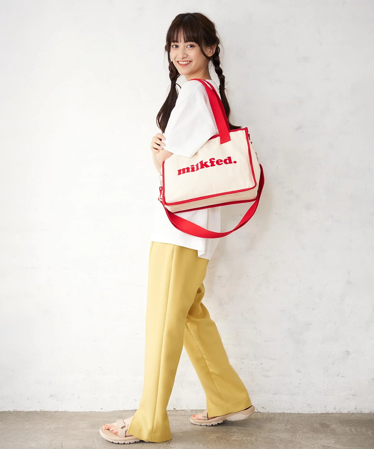 CENTER SLIT PANTS MILKFED. - Image 35