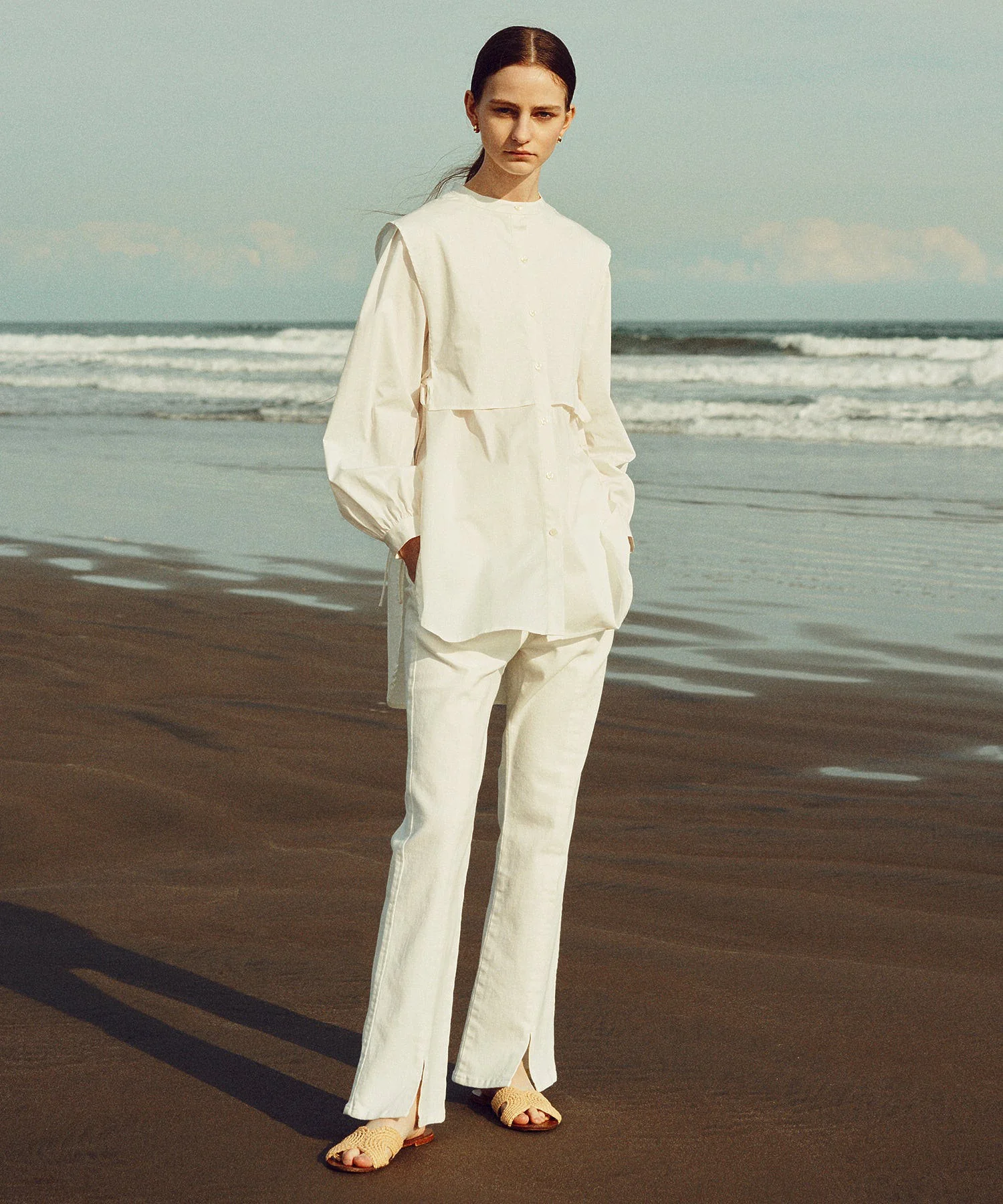 DENIM SLIT PANTS MILKFED. - Image 8