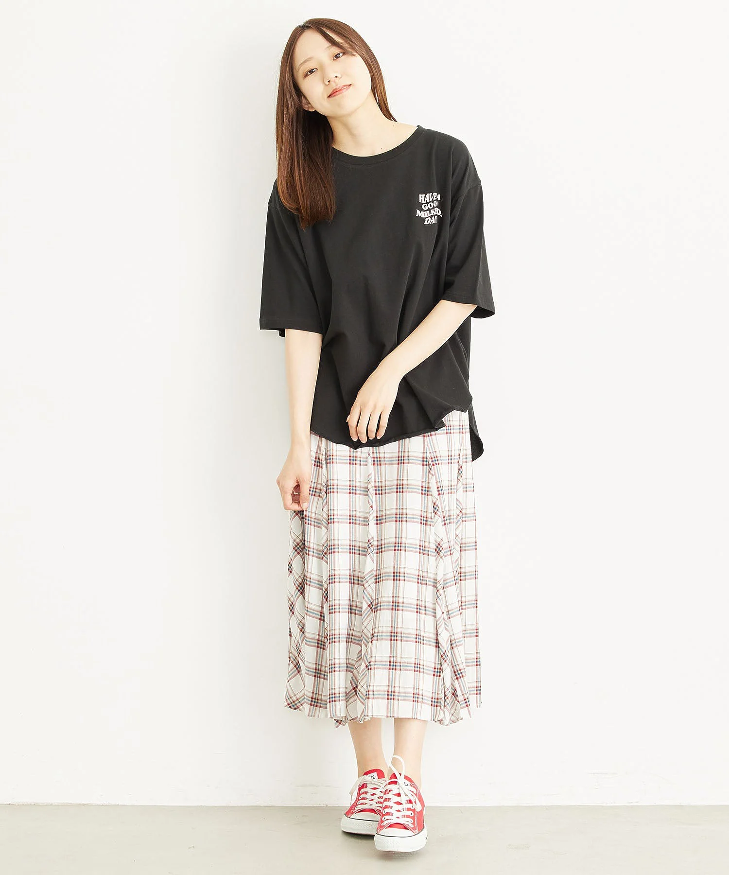 PLAID SKIRT MILKFED. - Image 11