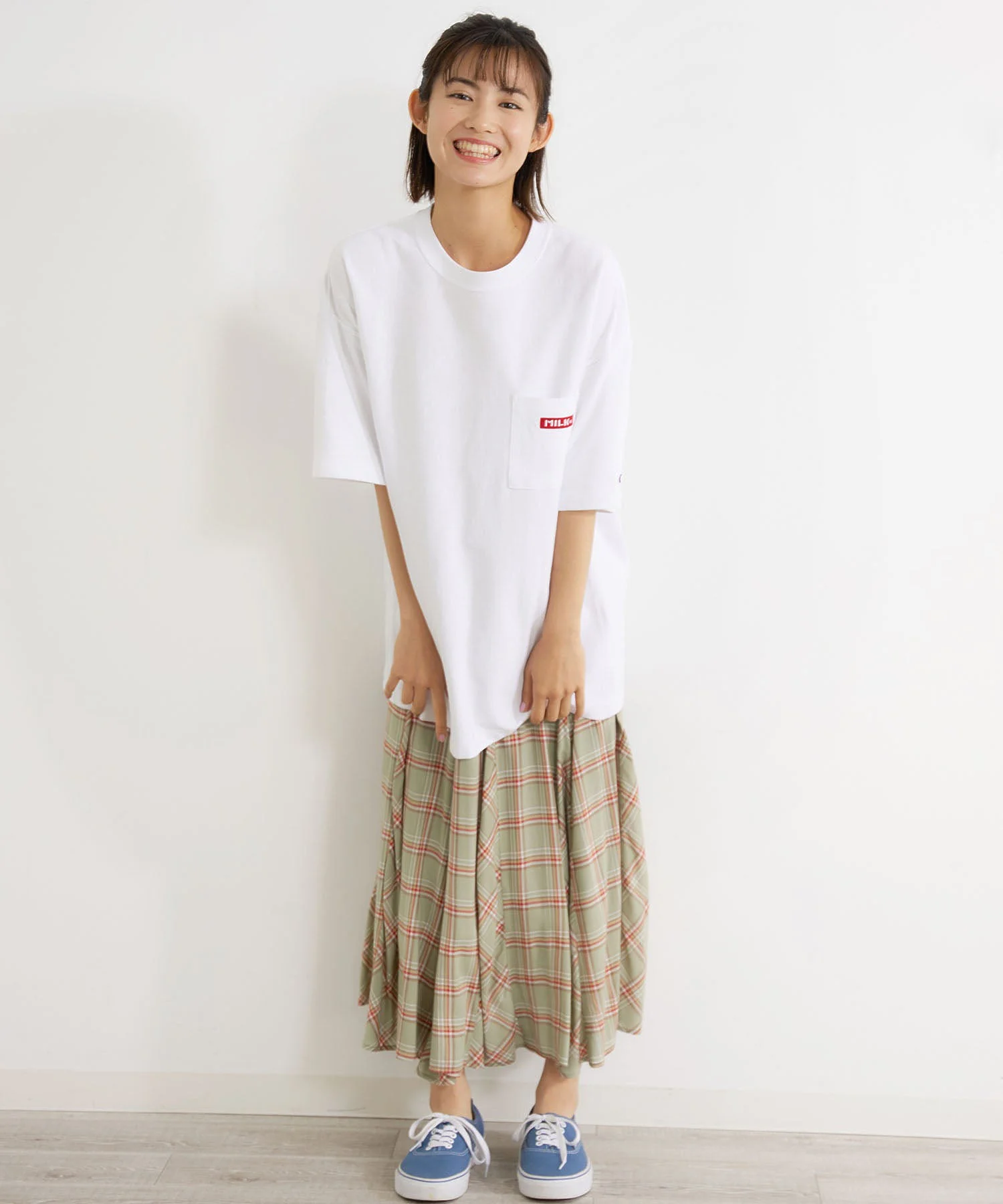 PLAID SKIRT MILKFED. - Image 24