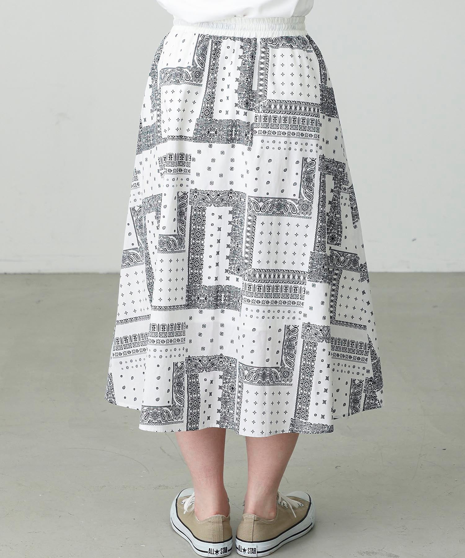 BANDANA PRINT SKIRT MILKFED. - Image 13