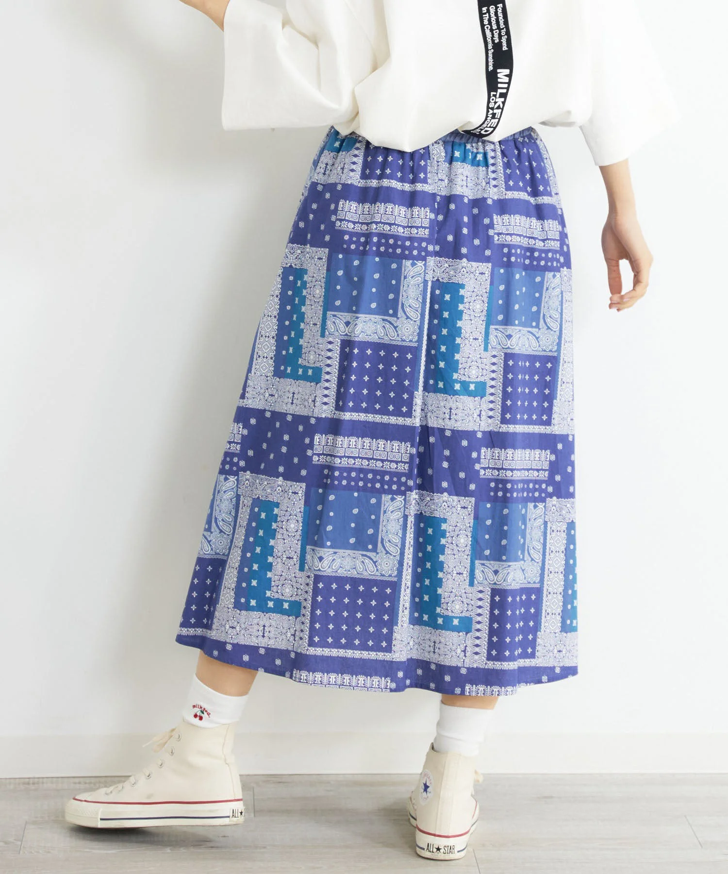 BANDANA PRINT SKIRT MILKFED. - Image 5