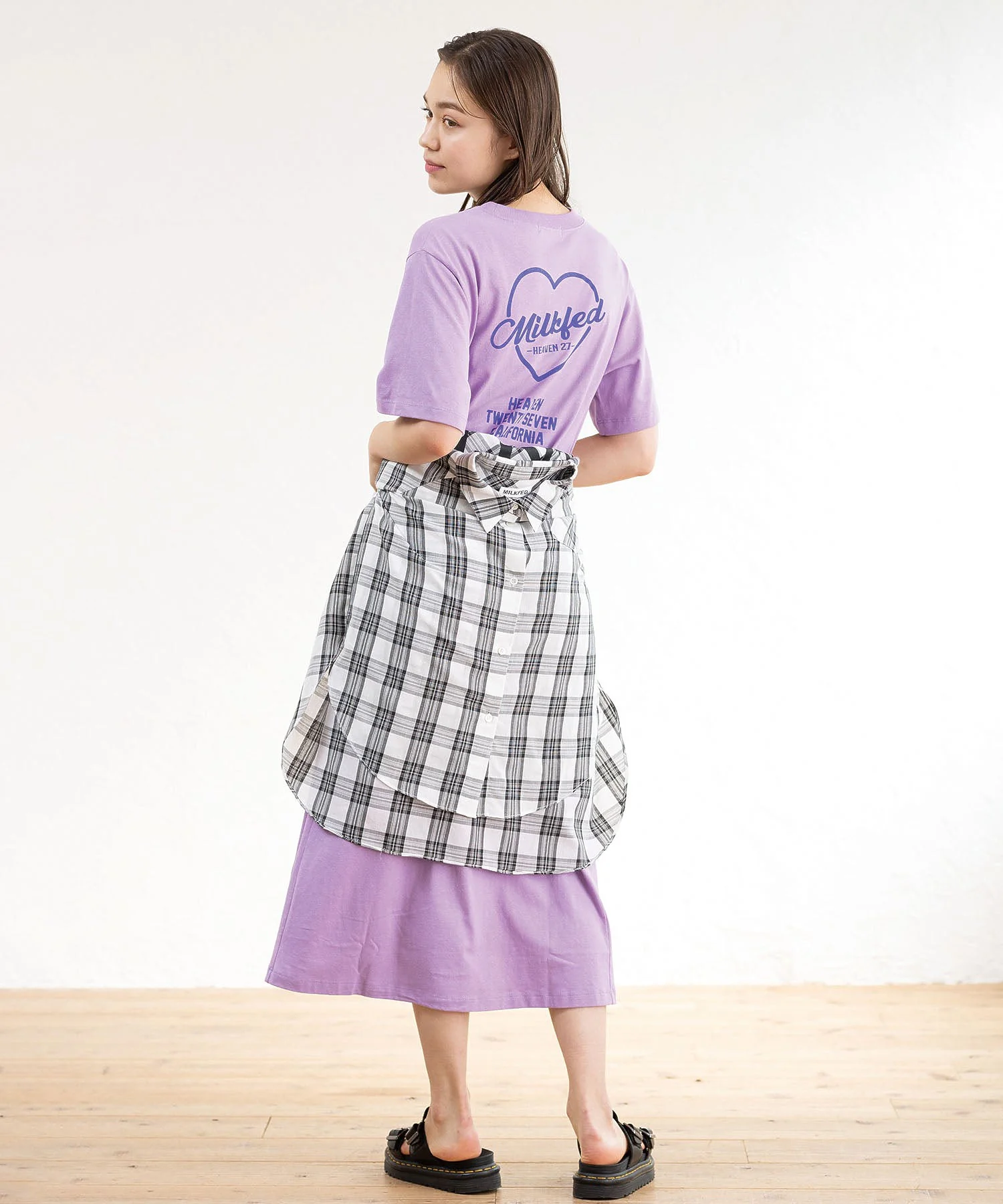 BACK HEART LOGO S/S DRESS MILKFED. - Image 3