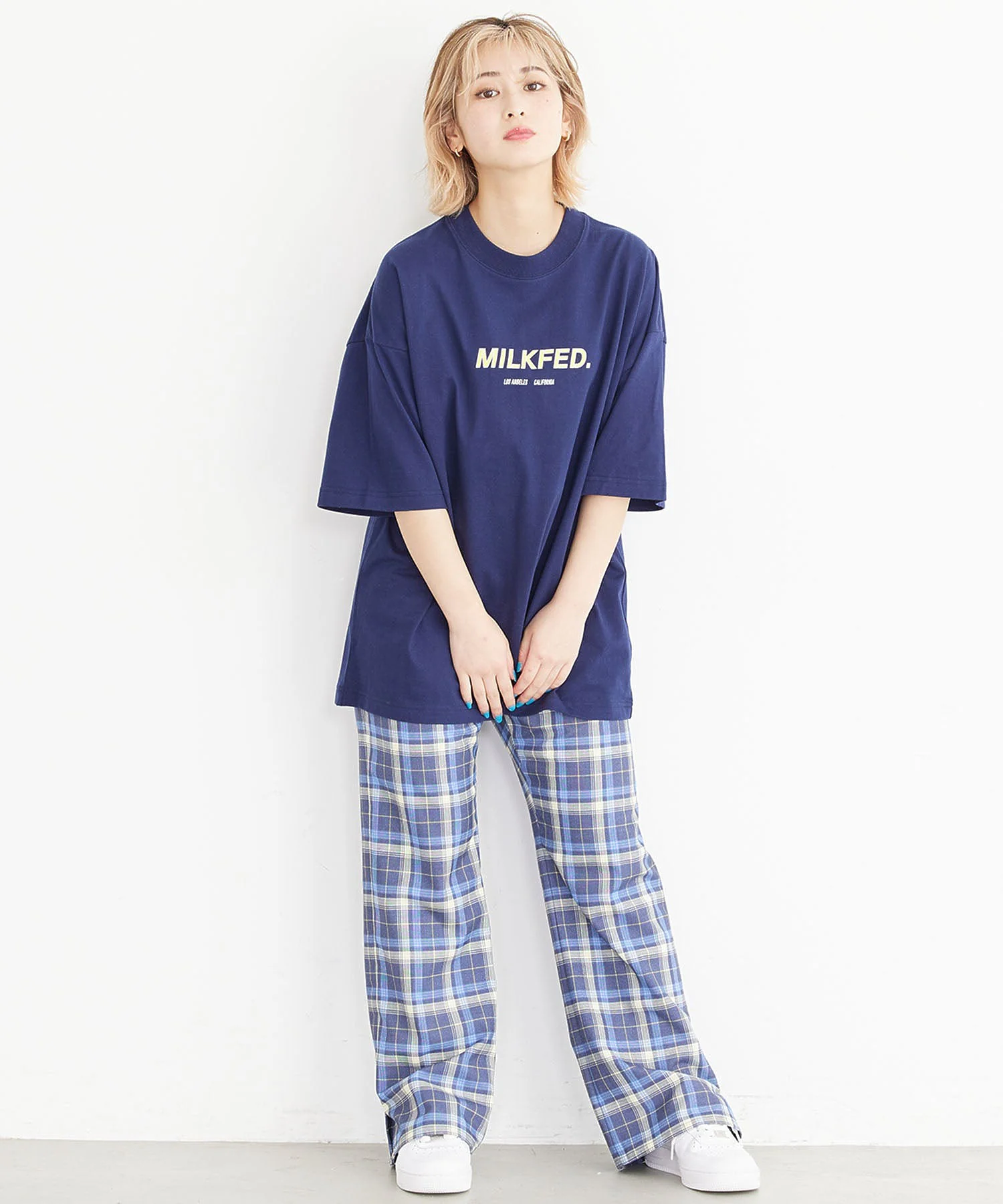WIDE S/S TEE SLANTED STENCIL MILKFED. - Image 29