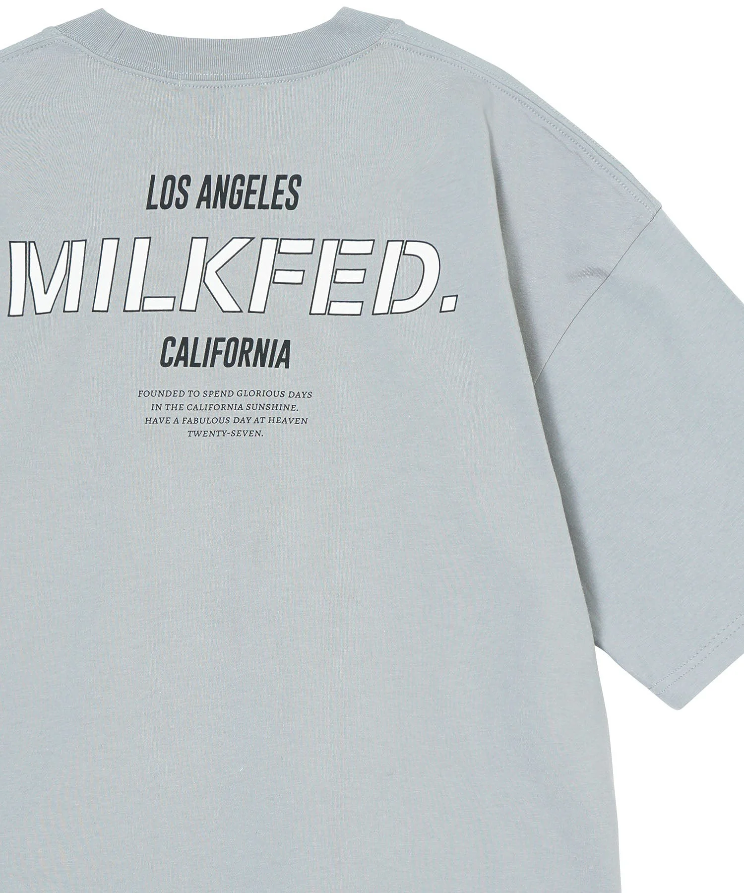 WIDE S/S TEE SLANTED STENCIL MILKFED. - Image 4