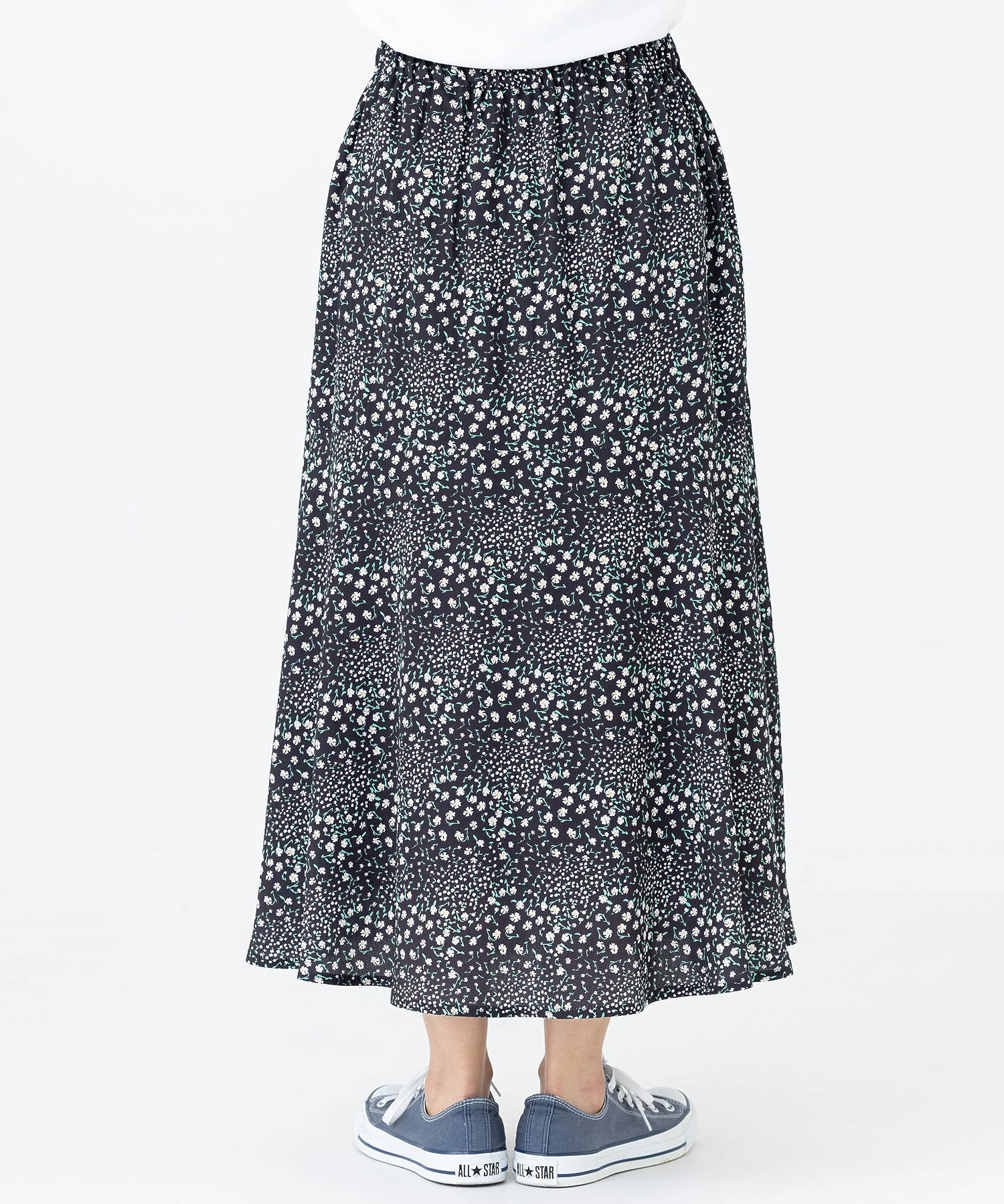 FLORAL PATTERN FLARE SKIRT MILKFED. - Image 7