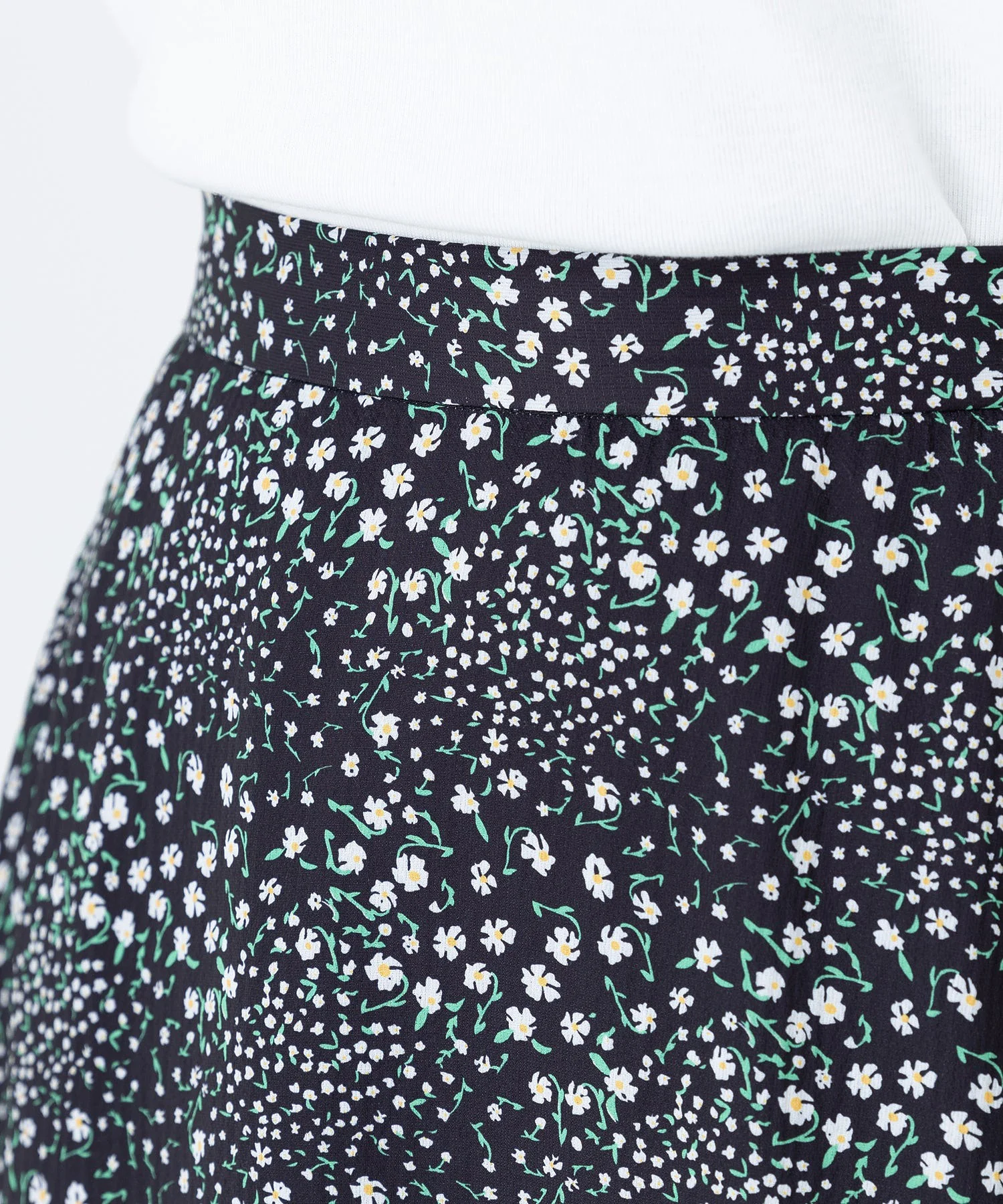 FLORAL PATTERN FLARE SKIRT MILKFED. - Image 8