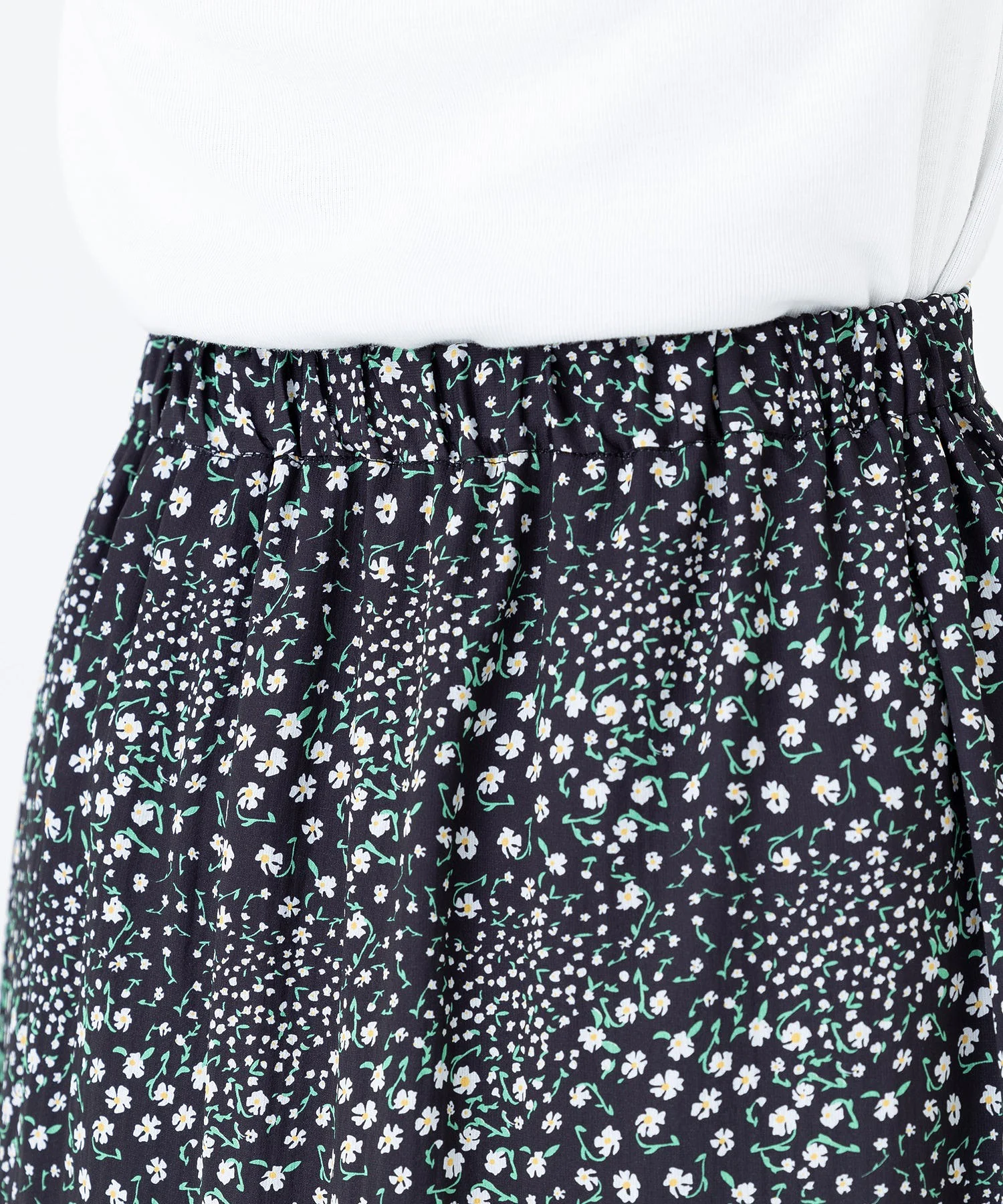 FLORAL PATTERN FLARE SKIRT MILKFED. - Image 9