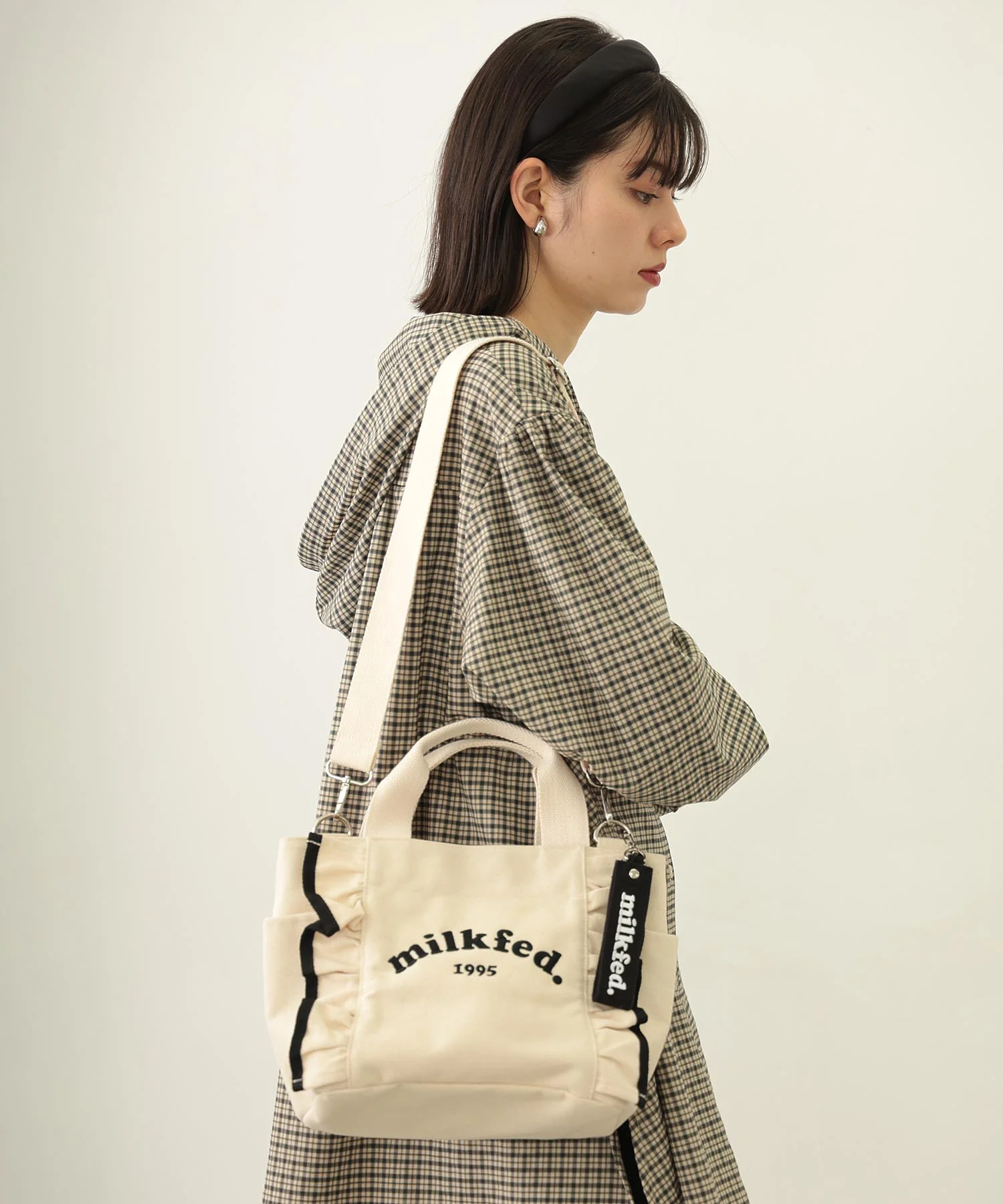 RUFFLE MINI BAG MILKFED. - Image 13