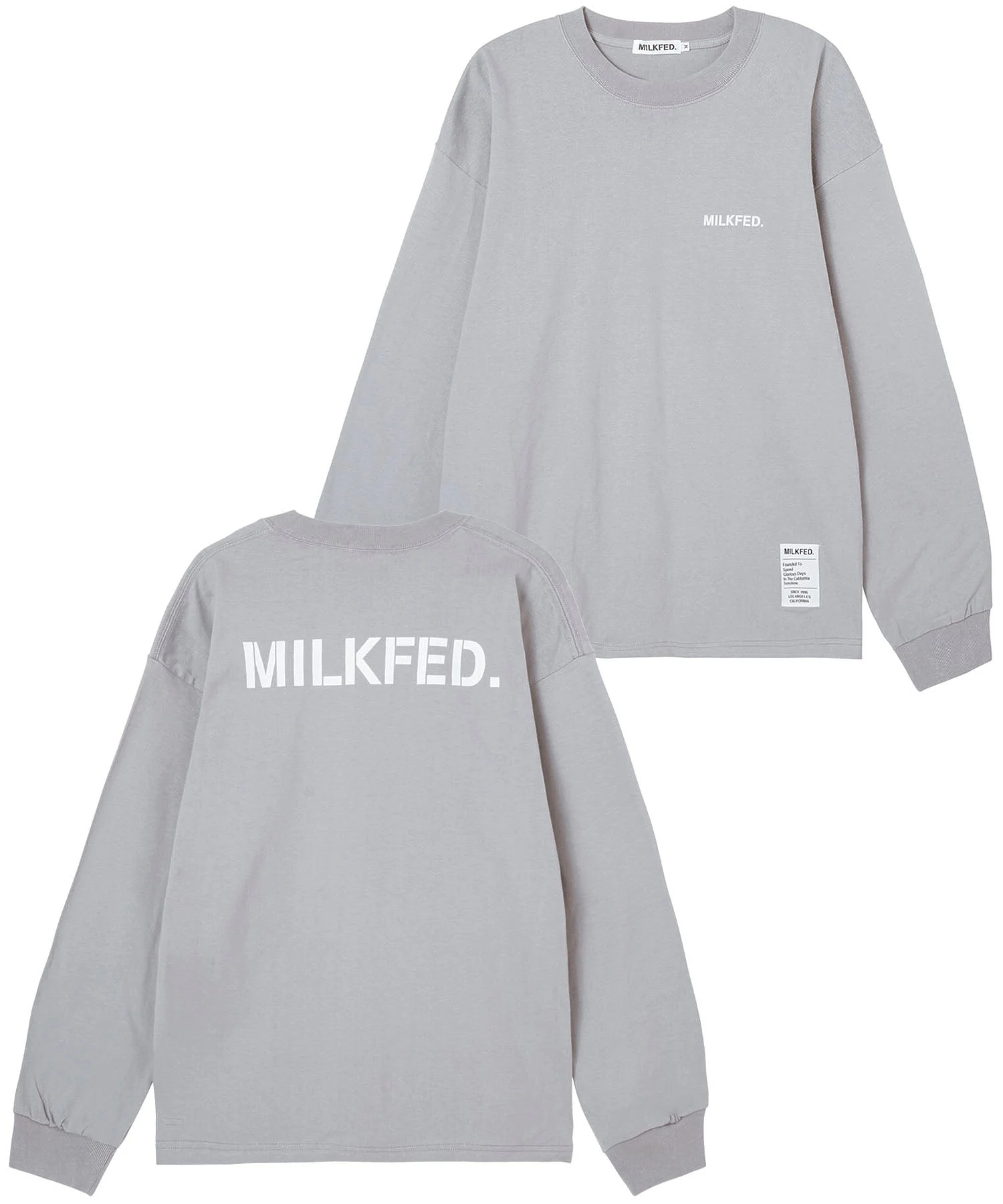 BASIC STENCIL WIDE L/S TEE MILKFED. - Image 27