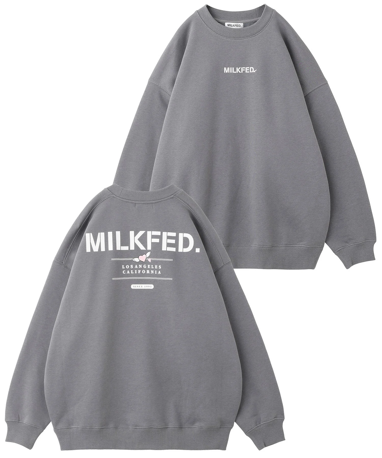 STENCIL HEART BIG SWEAT TOP MILKFED. - Image 18