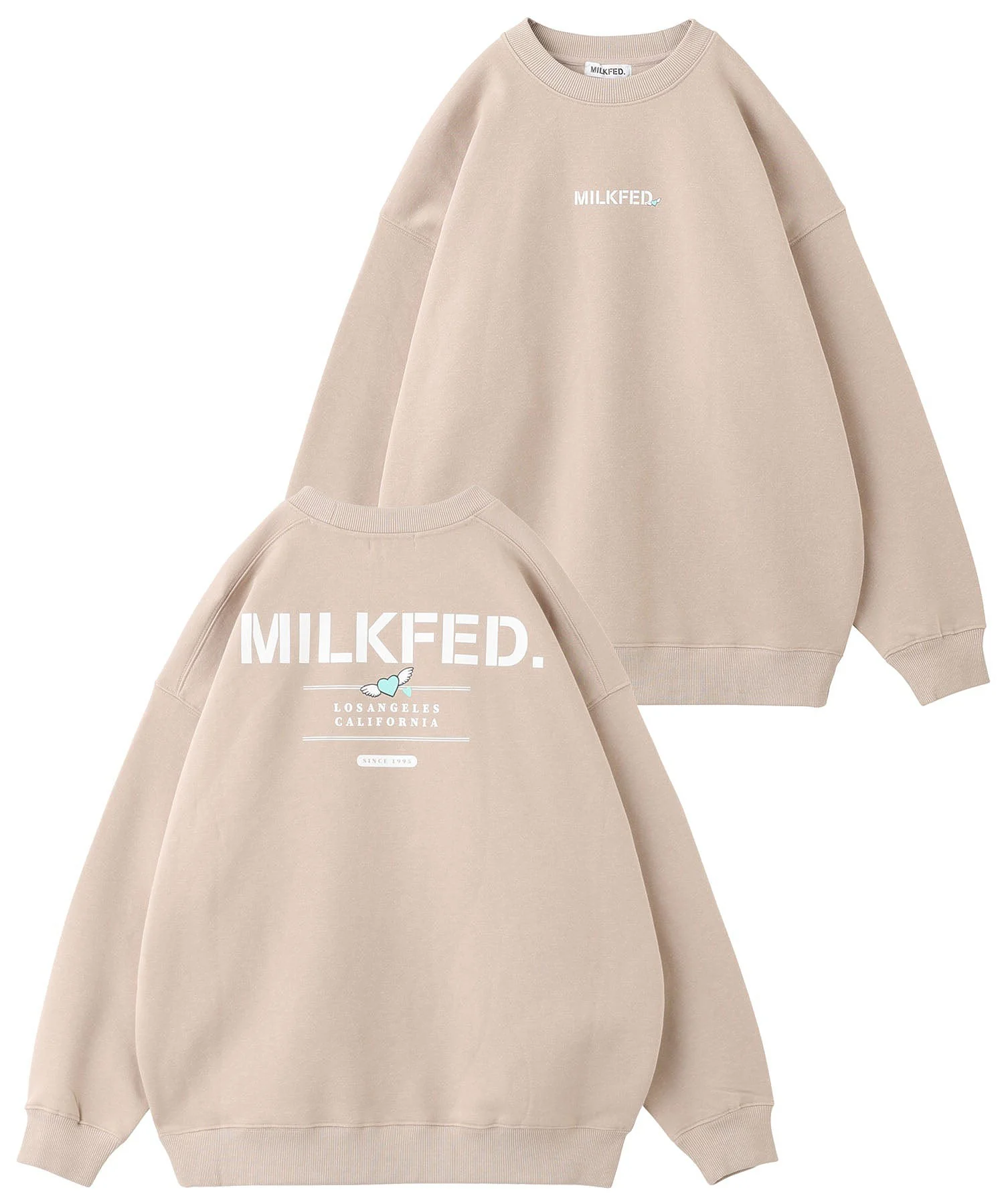 STENCIL HEART BIG SWEAT TOP MILKFED. - Image 19