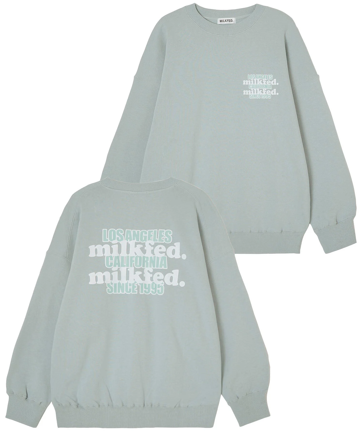 DOUBLE LINE COOPER LOGO BIG SWEAT TOP MILKFED. - Image 26