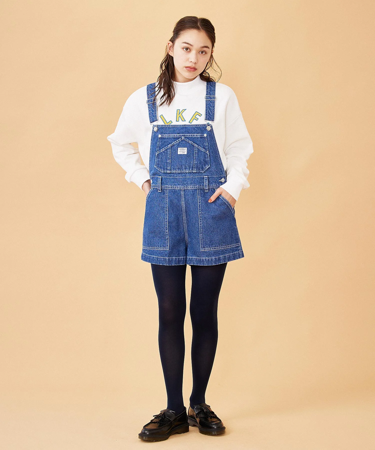 DENIM MINI SALOPETTE MILKFED.