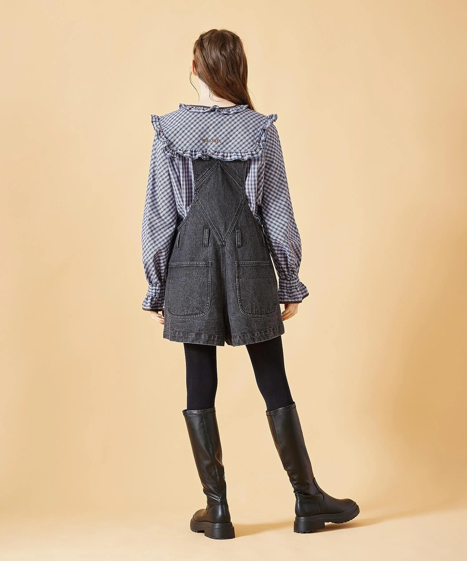DENIM MINI SALOPETTE MILKFED. - Image 9