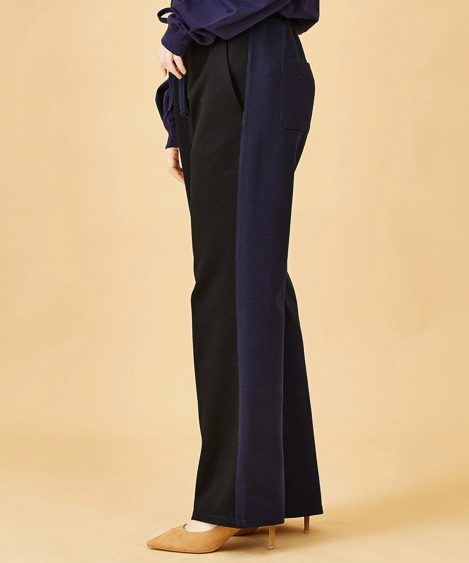 BICOLOR EASY PANTS MILKFED. - Image 3